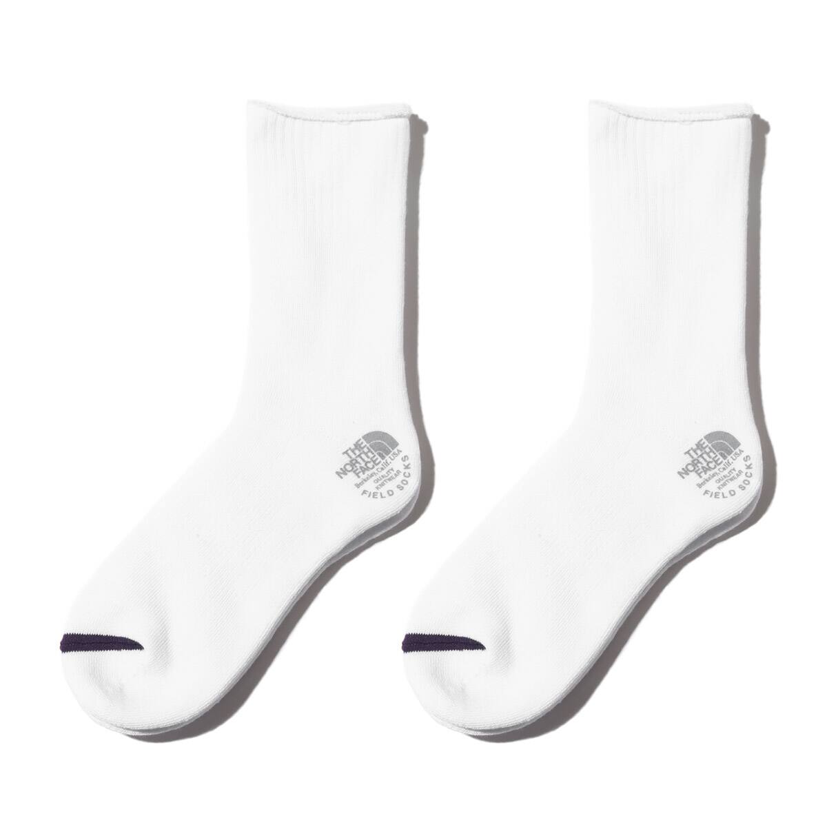 THE NORTH FACE PURPLE LABEL Pack Field Socks 2P White 24SS-I_photo_large