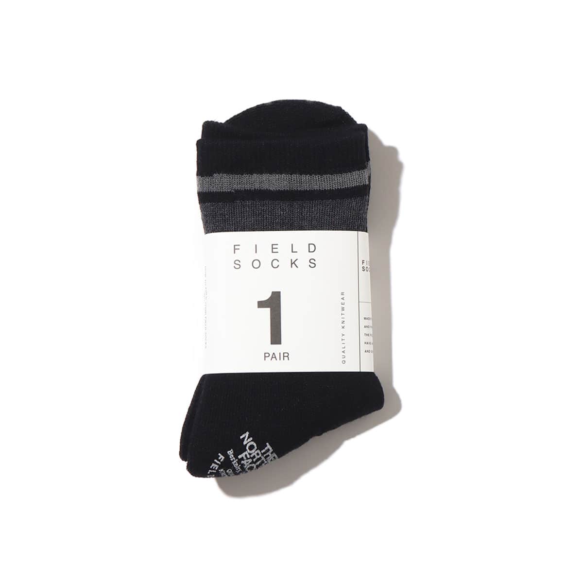 THE NORTH FACE PURPLE LABEL Merino Wool Field Socks Black 23FW-Iのメイン画像