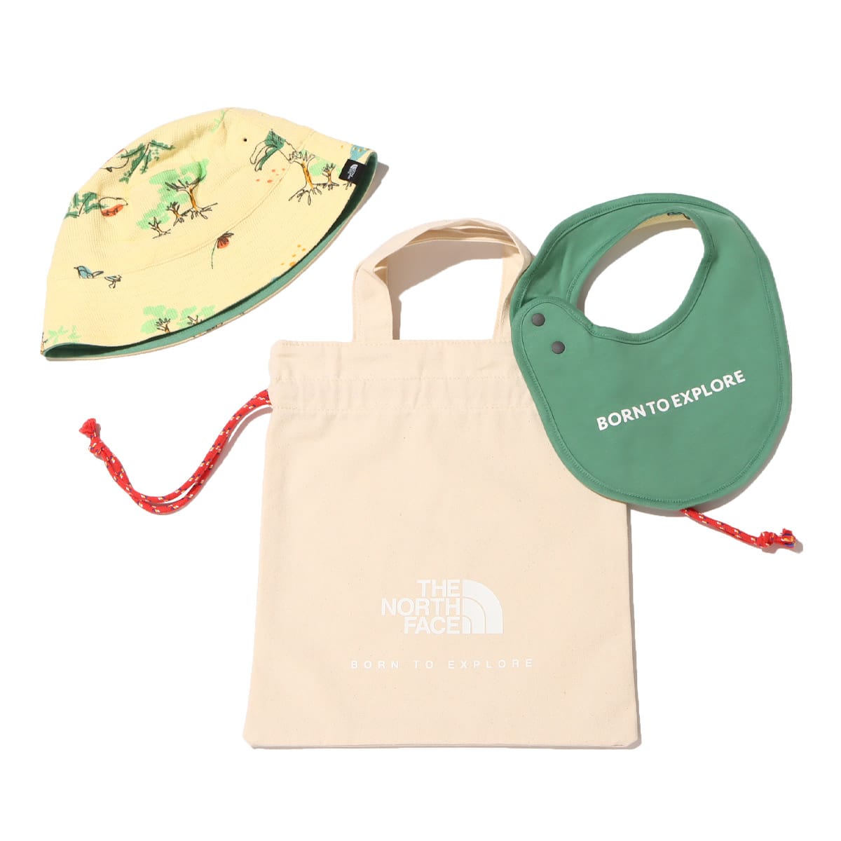 THE NORTH FACE BABY HAT & BIB SET サザンライト 23SS-Iのメイン画像
