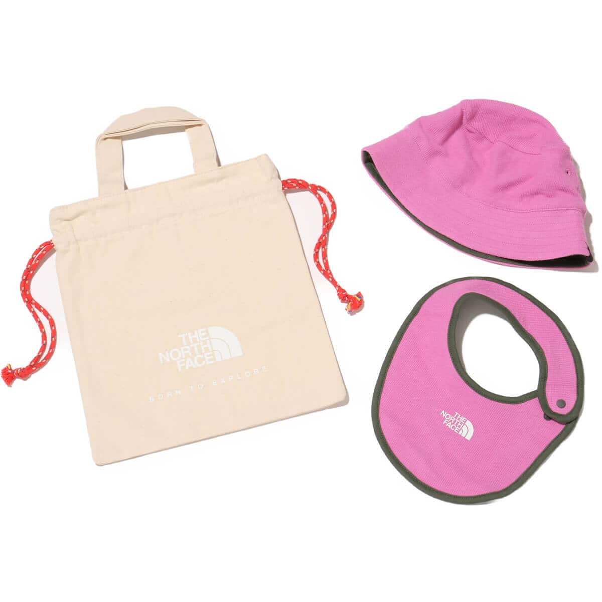 THE NORTH FACE Baby Hat & Bib Set バイオレットクロッカスのメイン画像