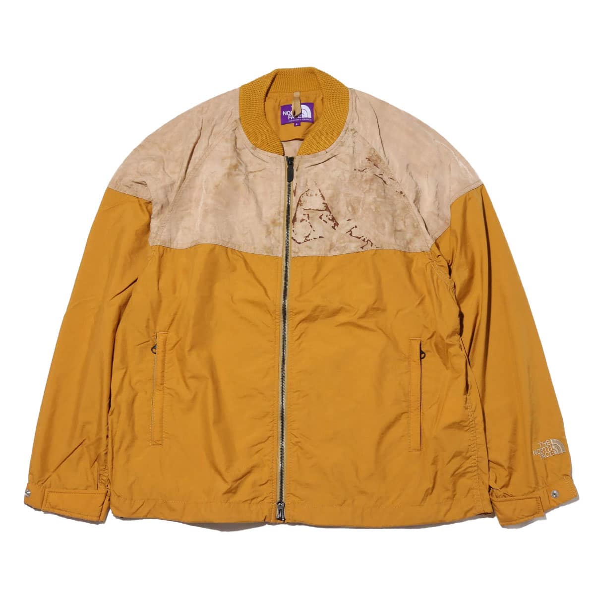 mustard yellow north face jacket