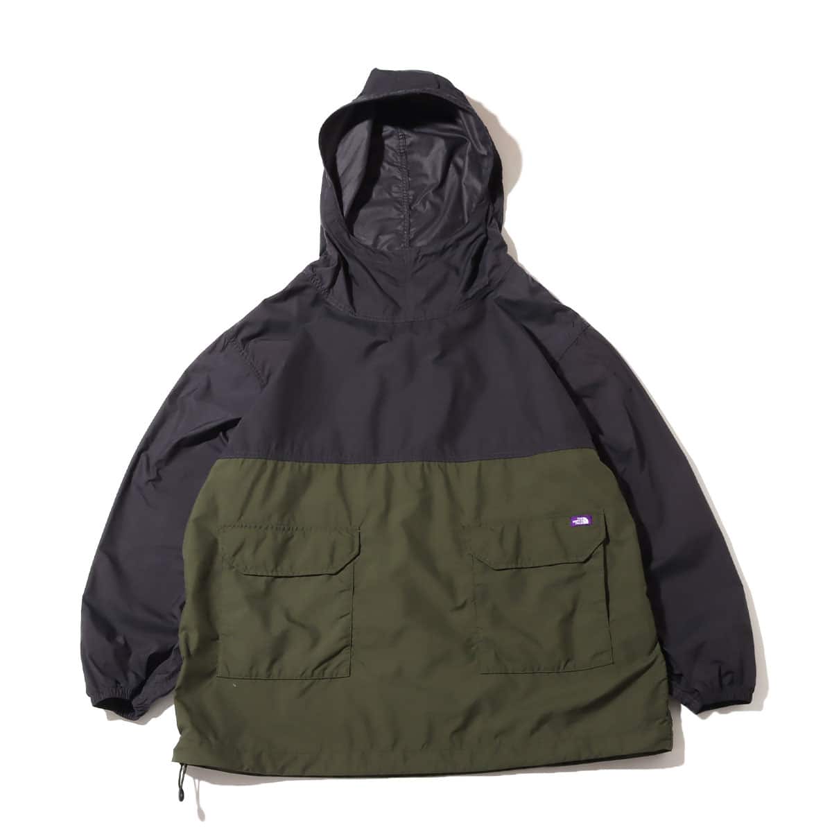 THE NORTH FACE PURPLE LABEL Mountain Field Pullover Charcoal × Olive Drab  22SS-I