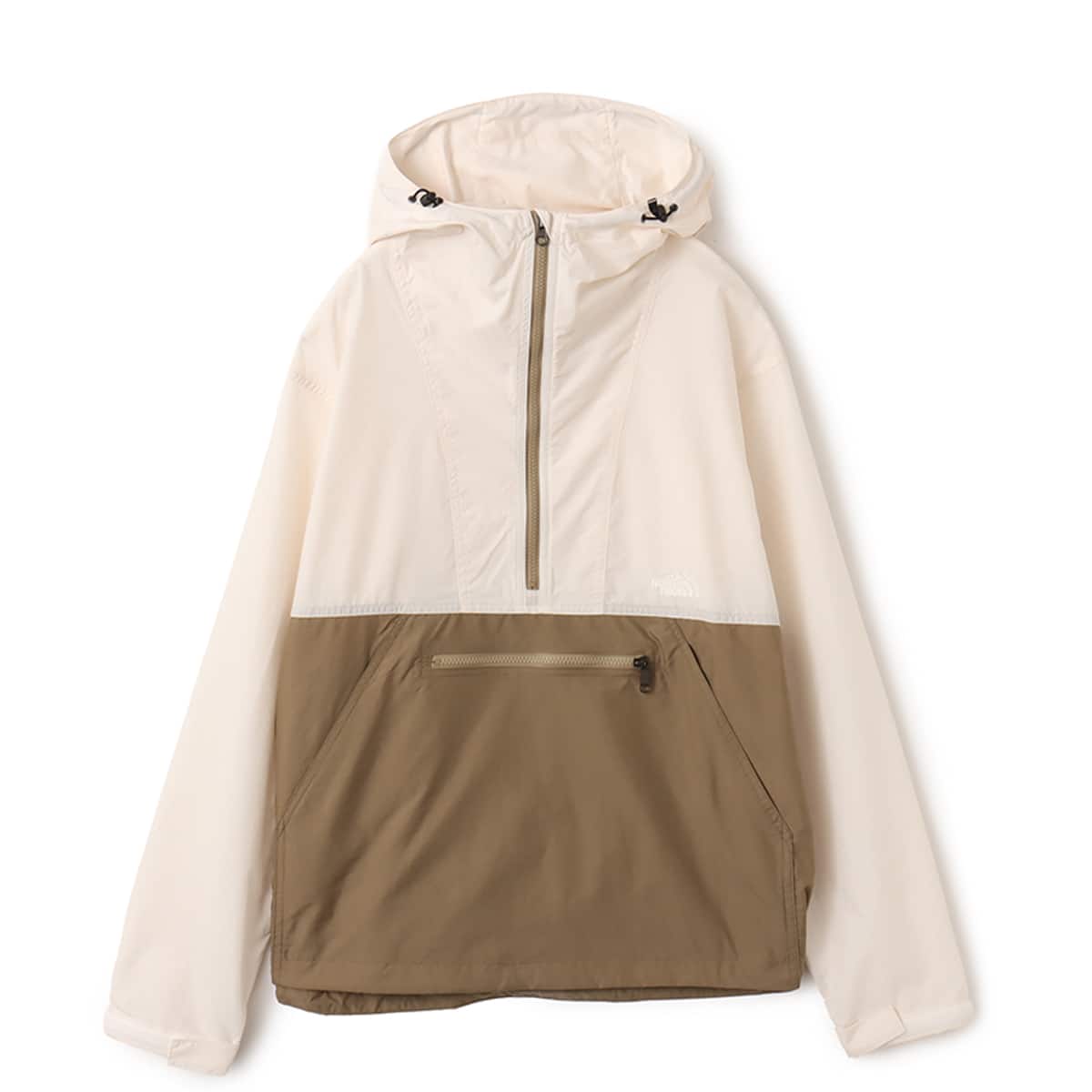 THE NORTH FACE COMPACT ANORAK ホワイトデューンxクラシックカーキのメイン画像