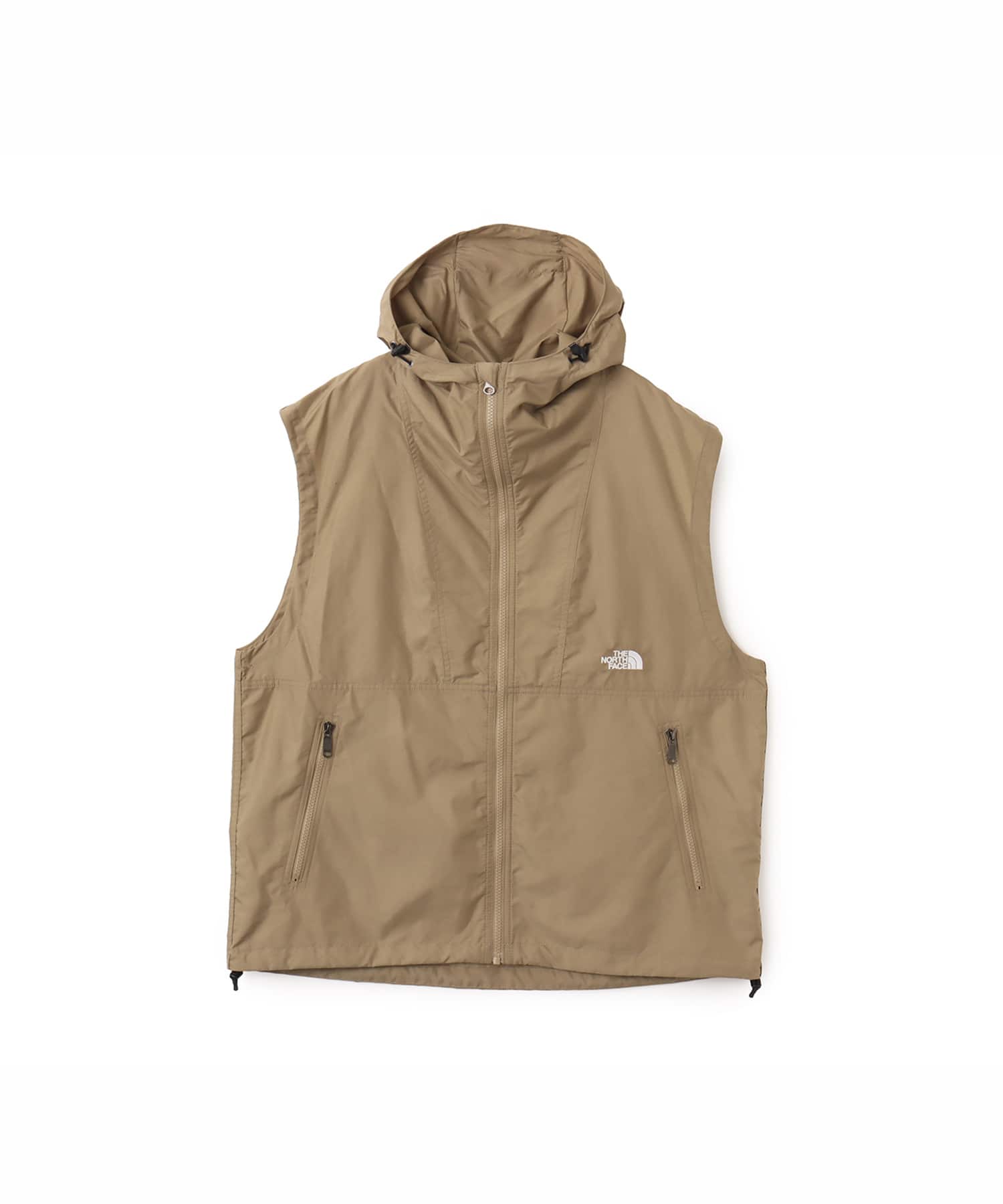 THE NORTH FACE Compact Hooded Vest クラシックカーキのメイン画像