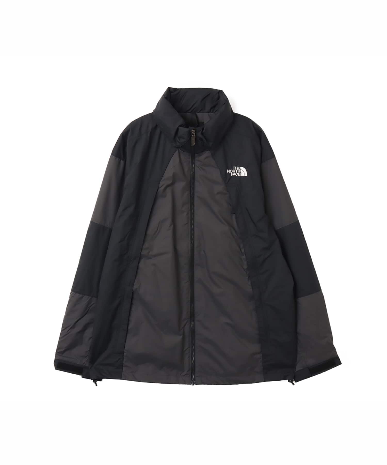 THE NORTH FACE Chimney Wind Jacket アスファルトグレーxブラックのメイン画像