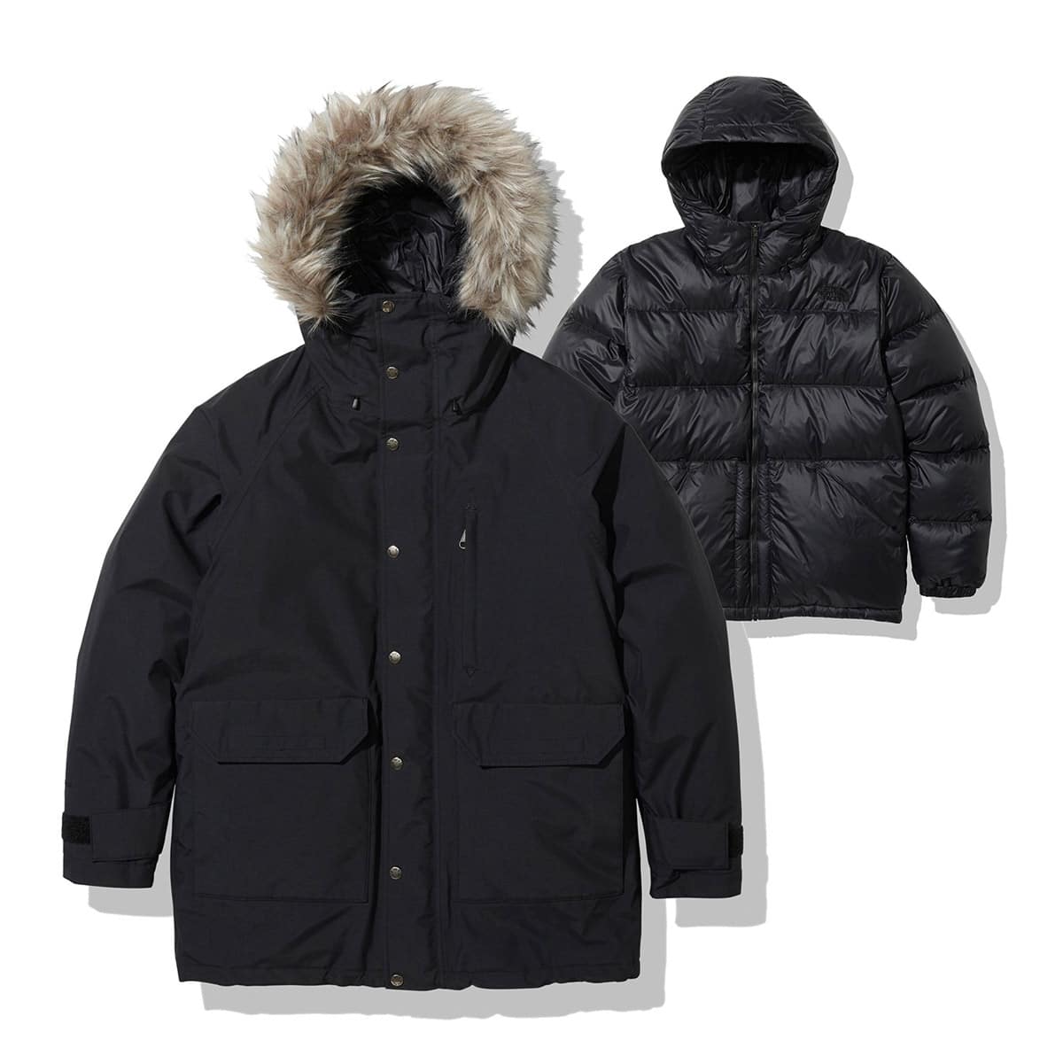 美品】【メンズ】THE NORTH FACE ザ・ノース・フェイス NP62231 GTX SEROW MAGNE TRICLIMATE JACKET  セローマグネ トリクライメイト ジャケット ダウンインナー付き アウター サイズ：XL カラー：ダークオーク×ウォルナット 万代Net店-