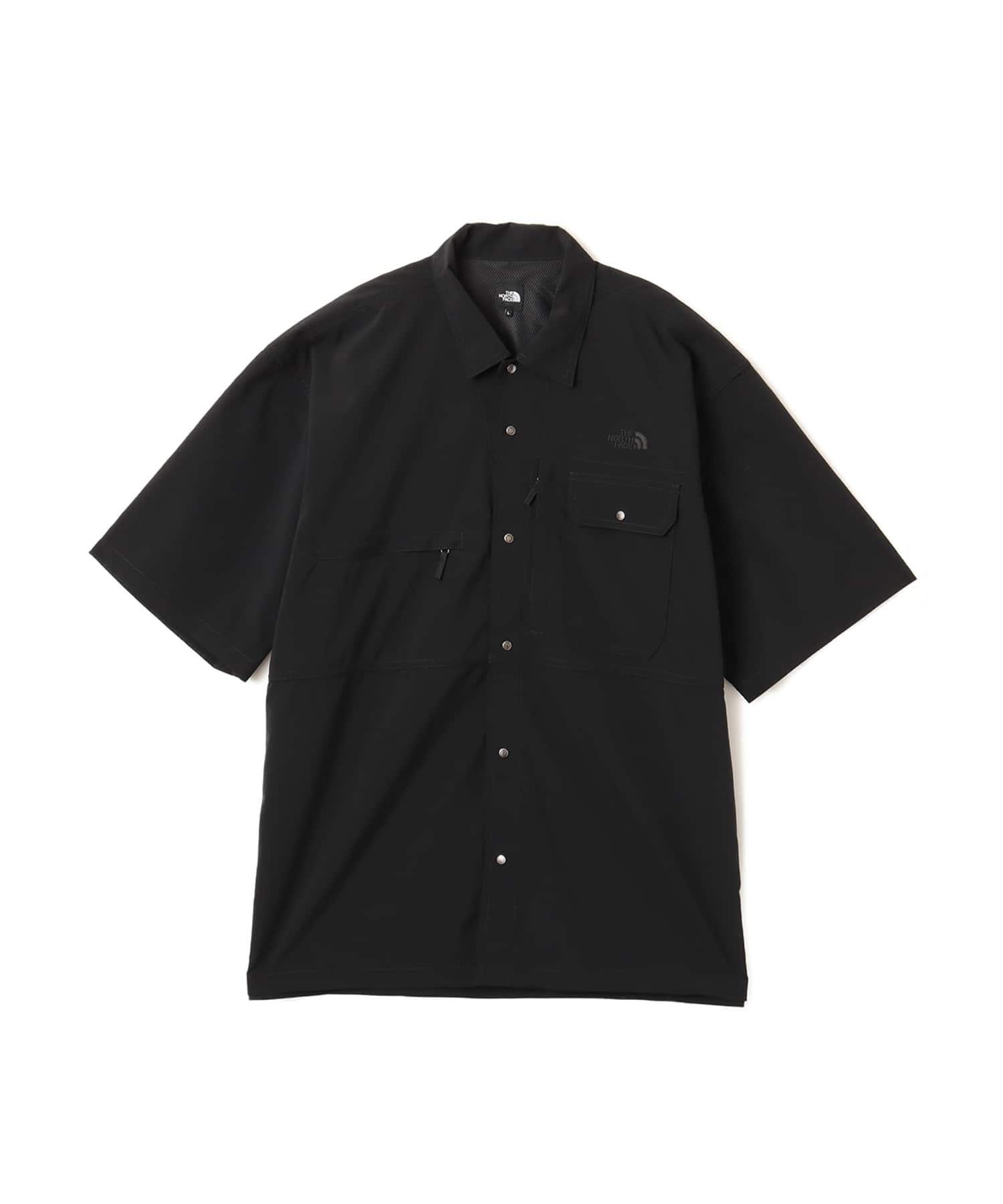 THE NORTH FACE S/S TRIPFIELD SHIRT ブラック（ザ・ノース