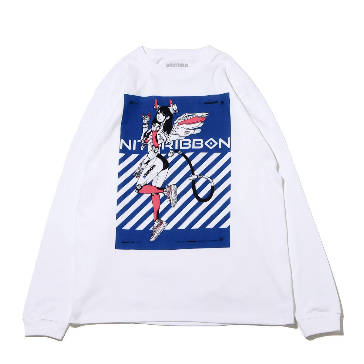 atmos × 似鳥沙也加 × Ackey Art L/S TEE WHITE 22FA-I_photo_large