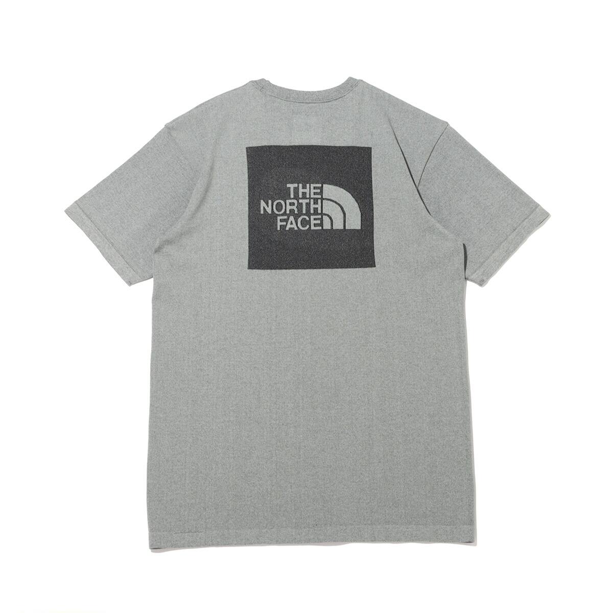THE NORTH FACE S/S JACQUARD SQUARE LOGO CREW MIX GRAY （ザ