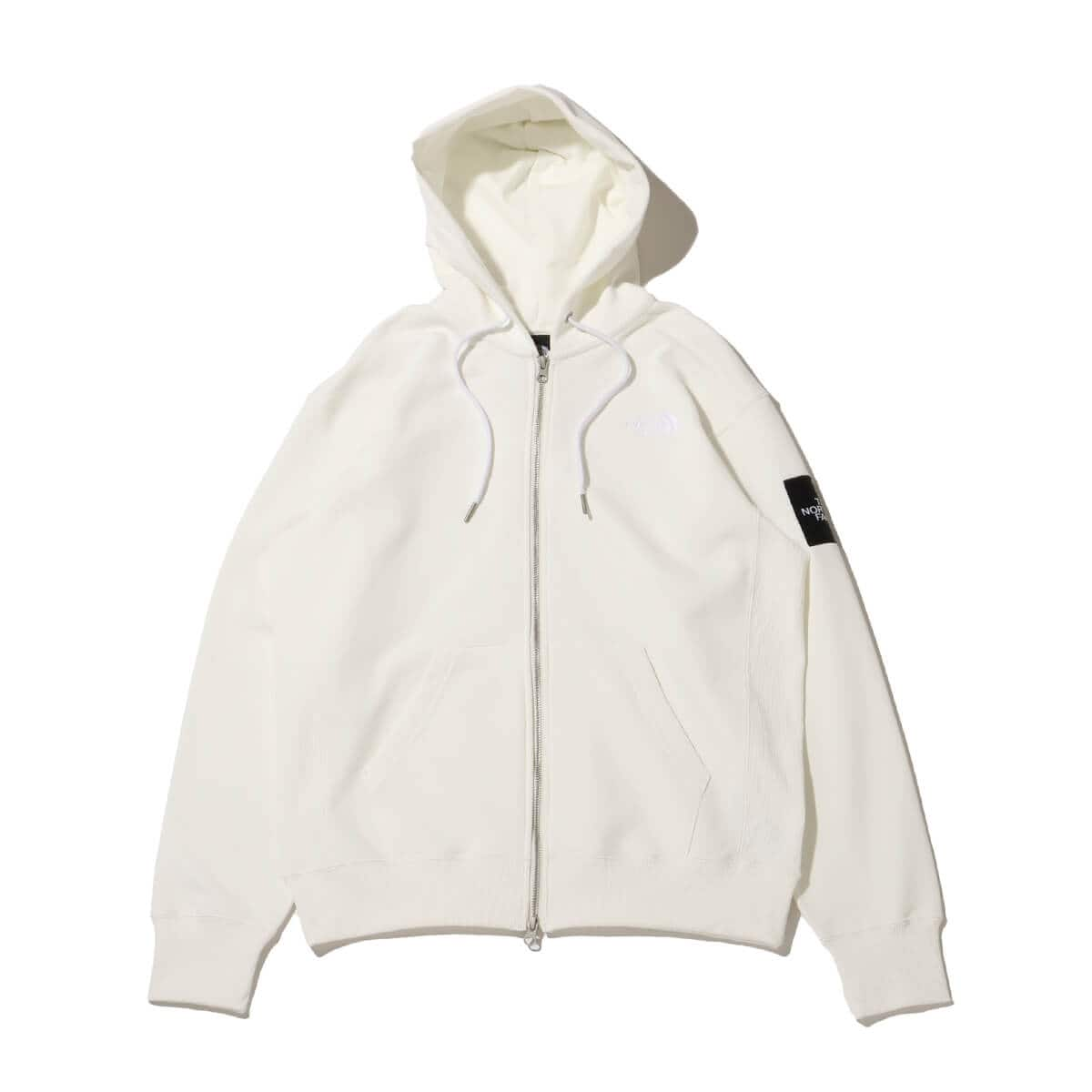 THE NORTH FACE Square Logo Full Zip Hoodie オフホワイト|atmos（アトモス） 公式オンラインストア