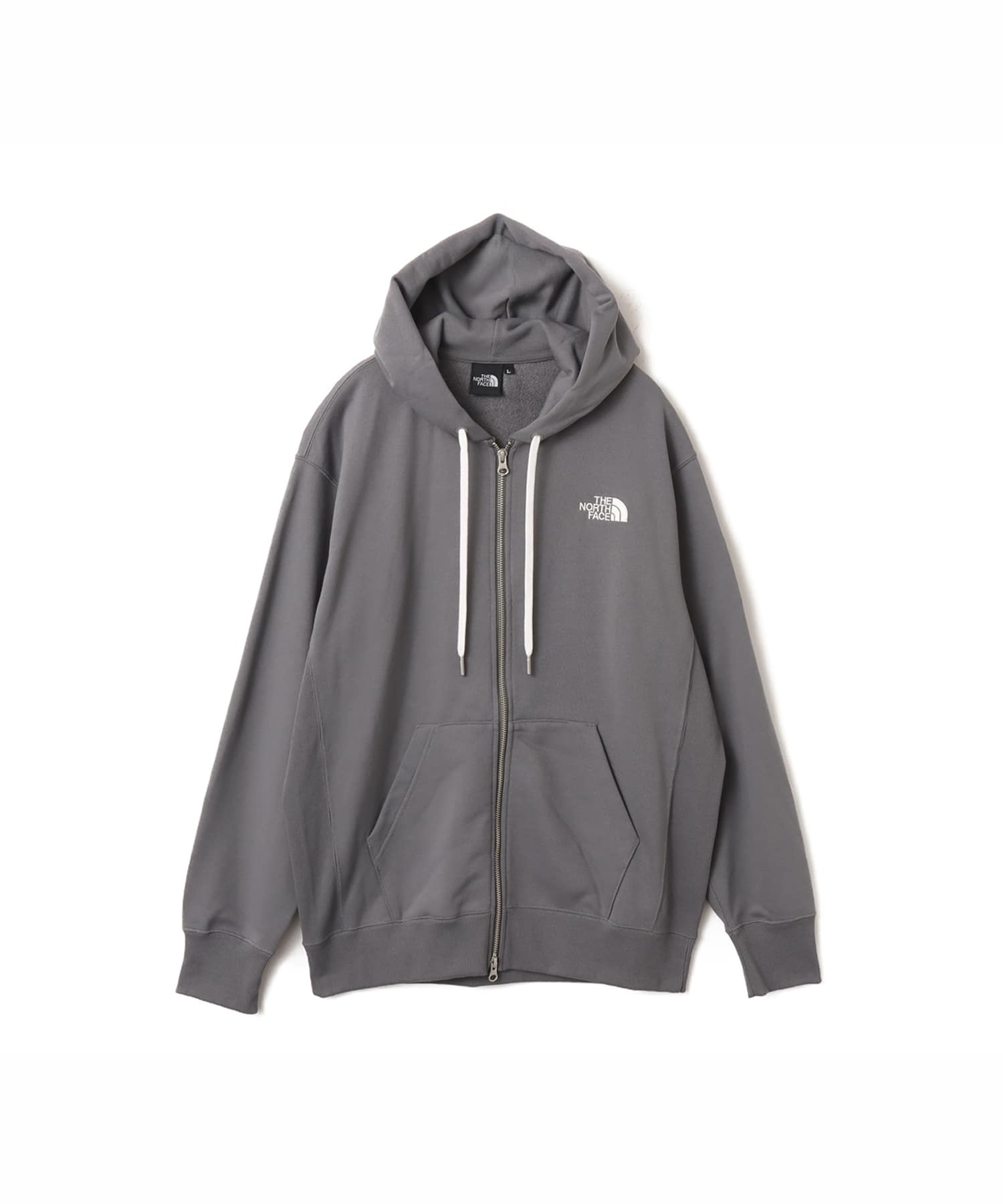 THE NORTH FACE Square Logo Full Zip スモークドパールのメイン画像