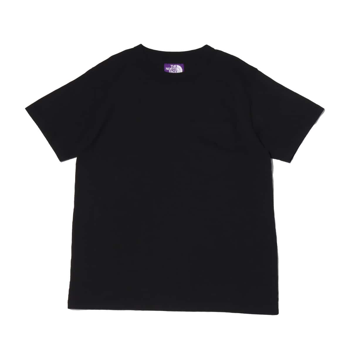 THE NORTH FACE PURPLE LABEL 7oz H/S Pocket Tee Black 21SS-I