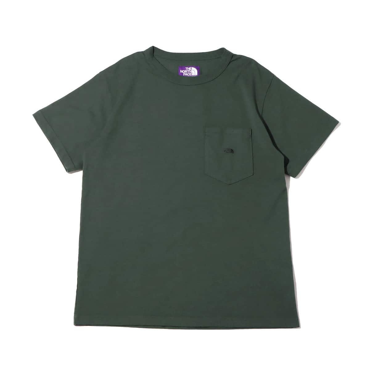 THE NORTH FACE PURPLE LABEL 7oz H/S Pocket Tee Vintage Green 21FW-I