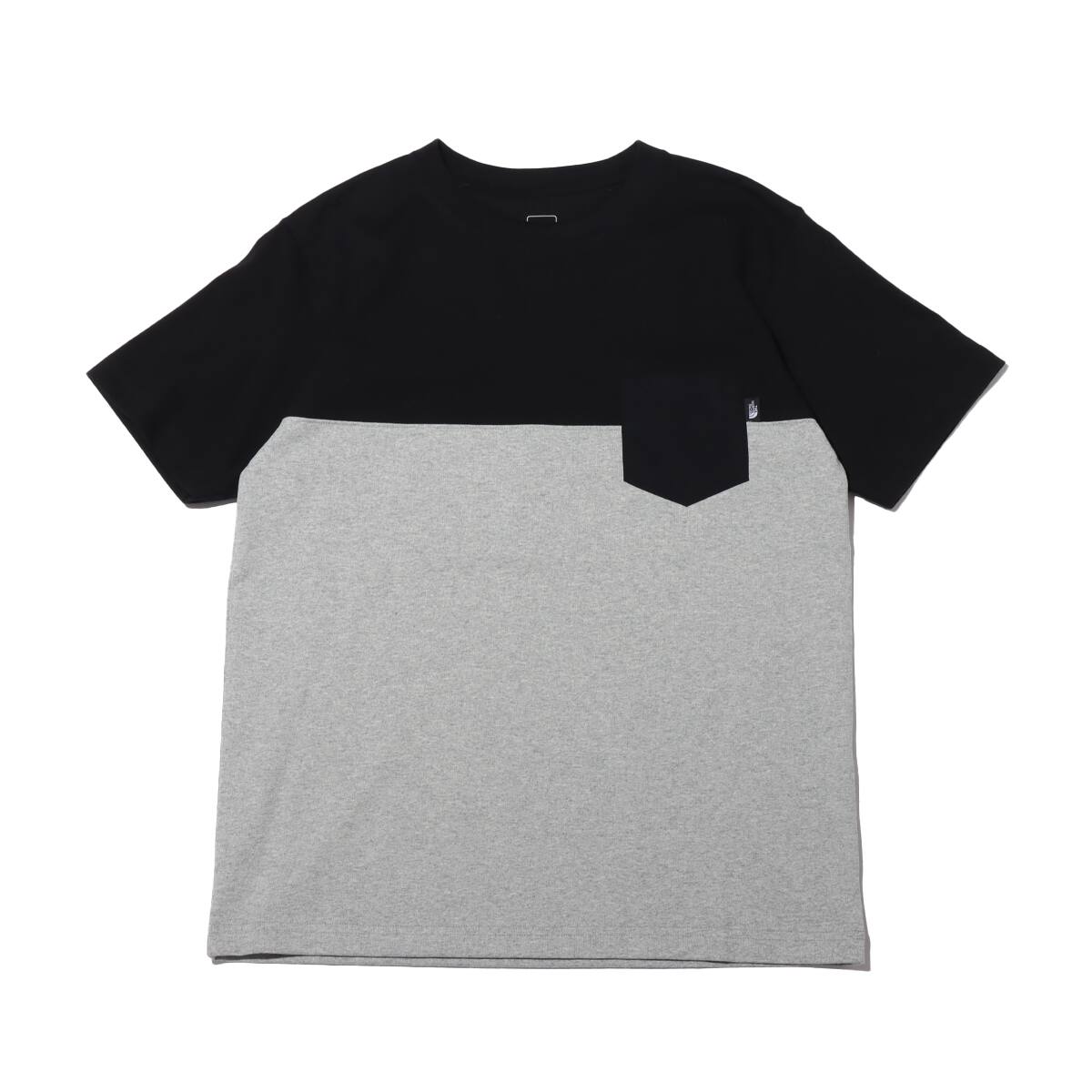 THE NORTH FACE S/S 2 TONE POCKET TEE BLACK/MIX GRAY 22SS-Iのメイン画像