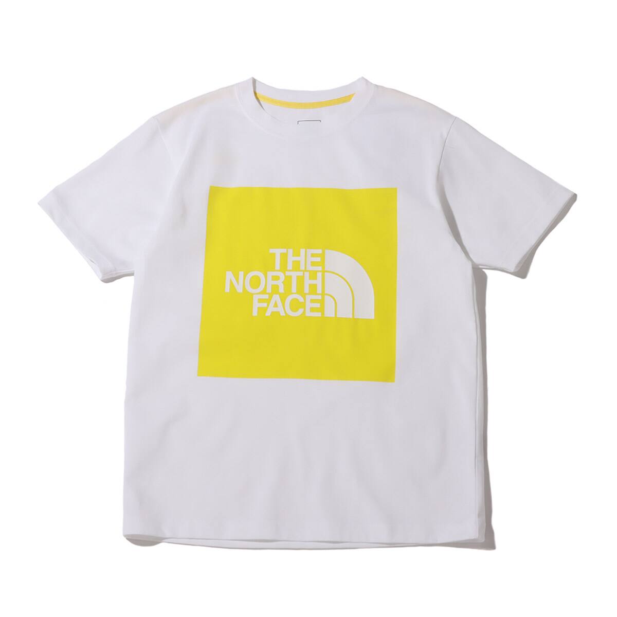 THE NORTH FACE S/S COLORED SQUARE LOGO TEE SULFUR SPRING GREEN 21SS-Iのメイン画像
