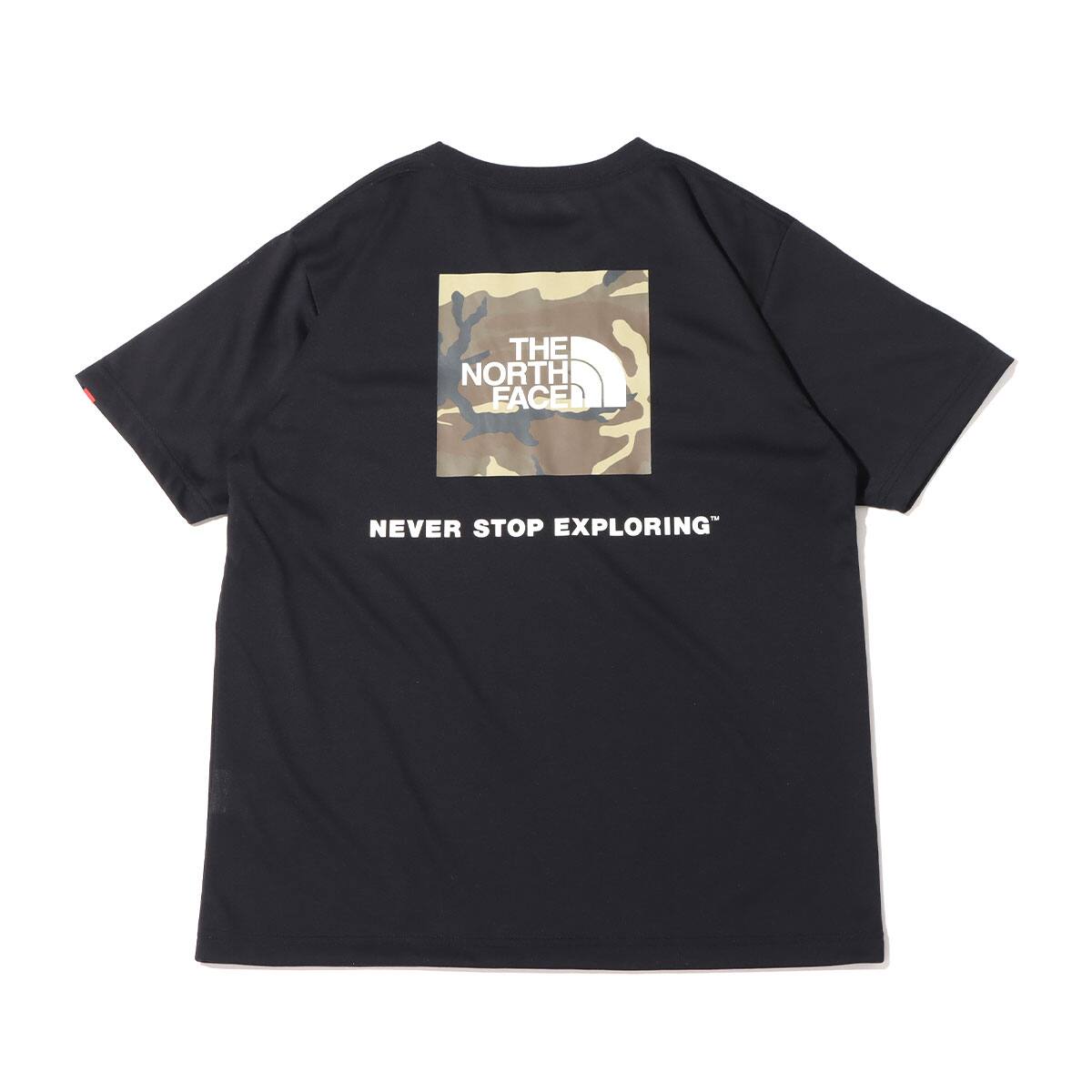 THE NORTH FACE S/S SQUARE CAMOFLUGE TEE BLACK 22SS-Iのメイン画像
