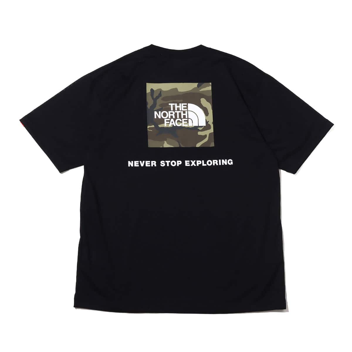 THE NORTH FACE S/S SQUARE CAMOUFLAGE TEE BLACK 23SS-Iのメイン画像