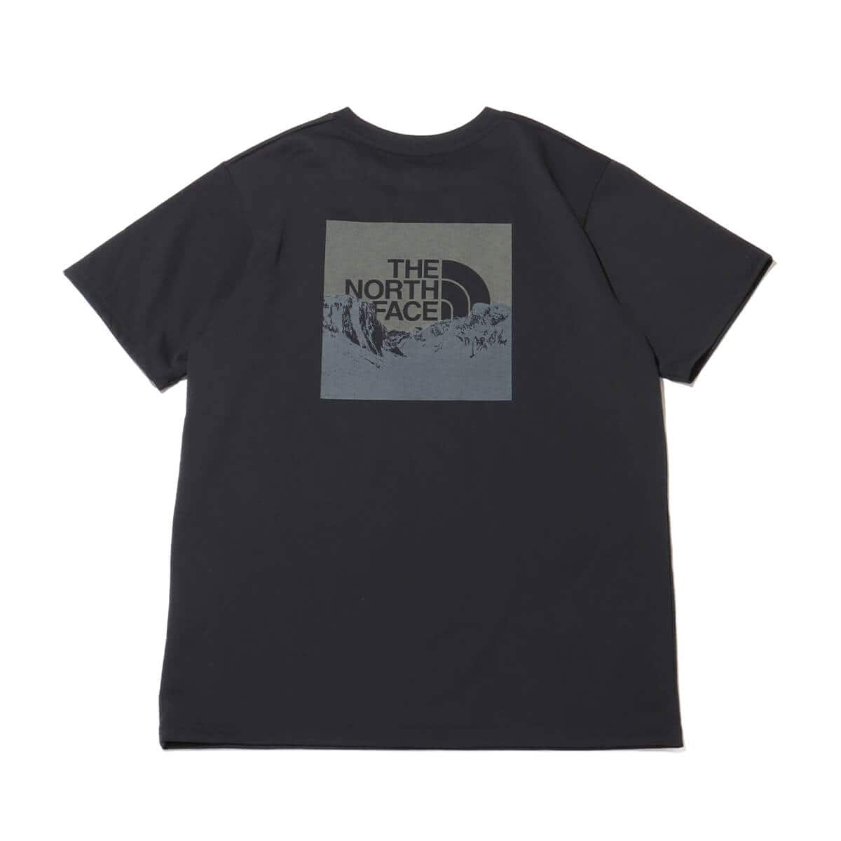 THE NORTH FACE S/S Square Mountain Logo Tee ブラック