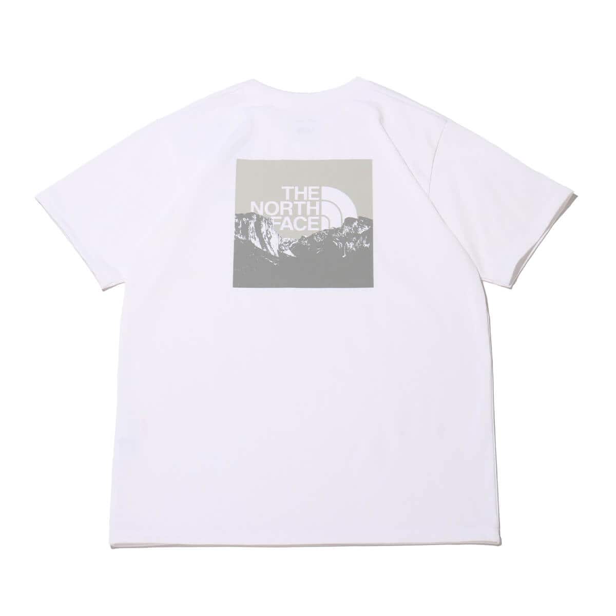 THE NORTH FACE S/S Square Mountain Logo Tee ホワイトのメイン画像