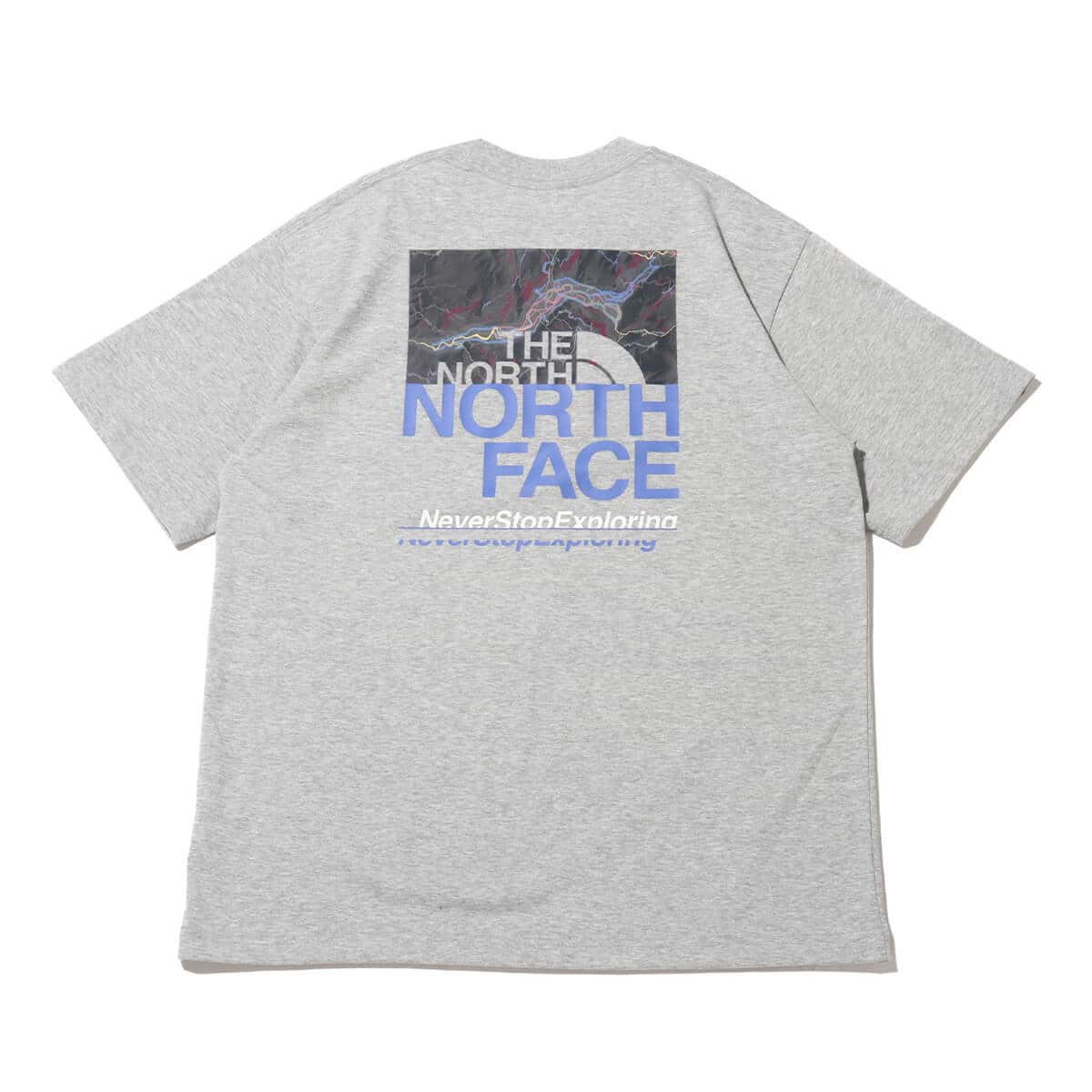 THE NORTH FACE S/S Half Switching Logo Tee ミックスグレー