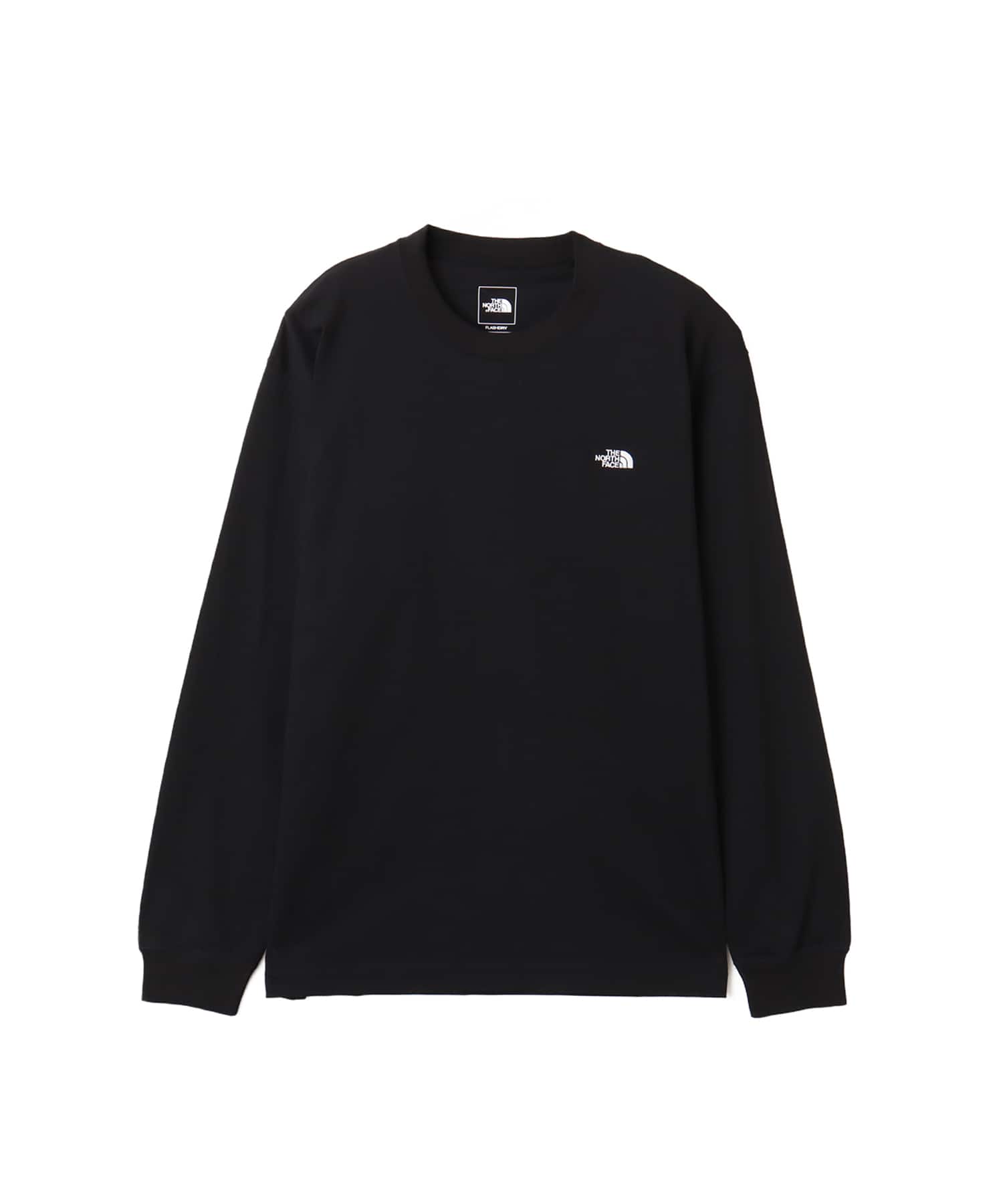 THE NORTH FACE L/S FD Nuptse Cotton Tee ブラックのメイン画像