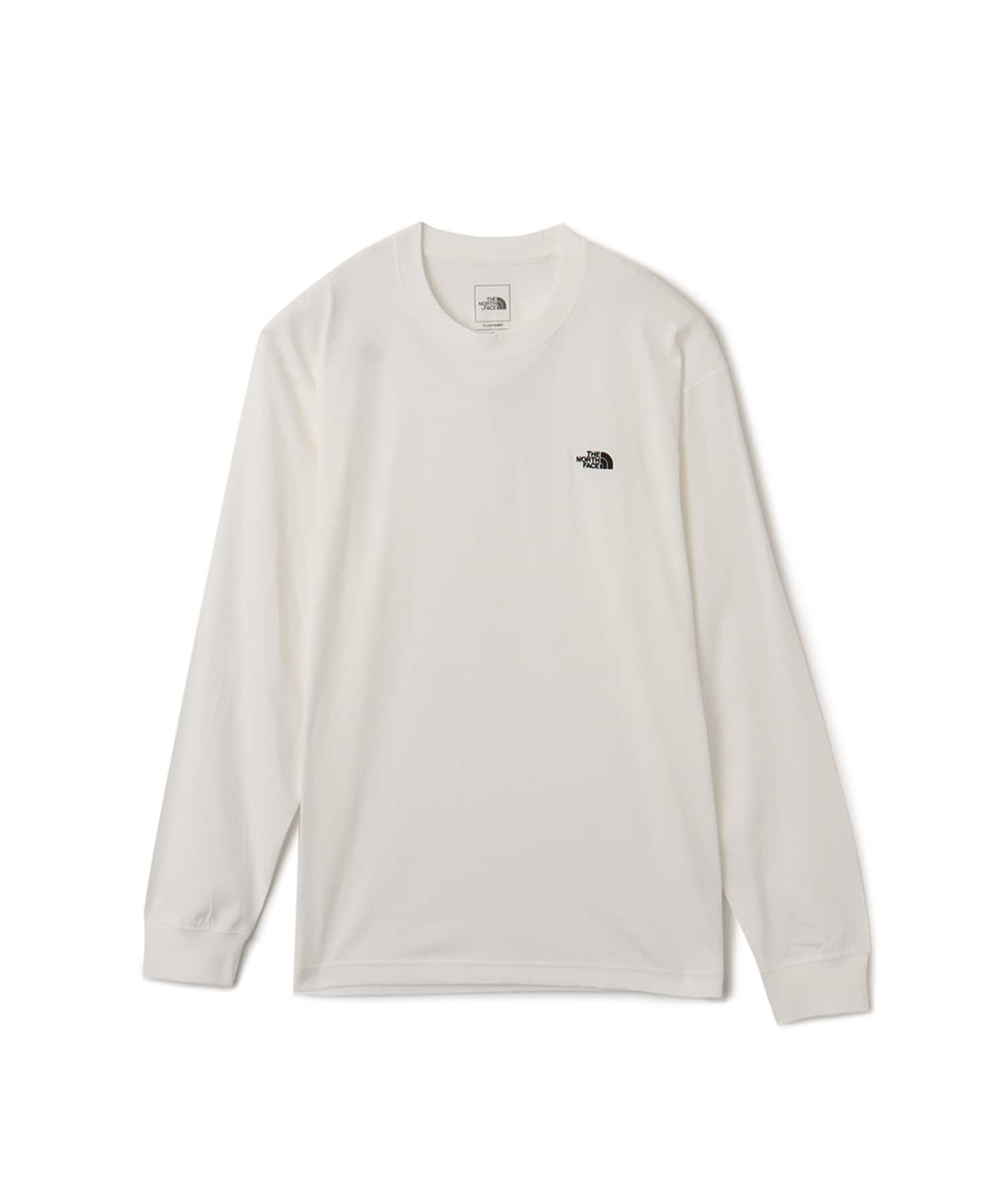 THE NORTH FACE L/S FD Nuptse Cotton Tee オフホワイトのメイン画像