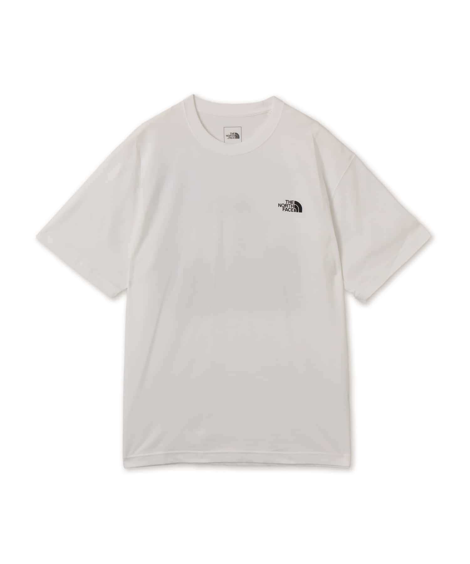 THE NORTH FACE S/S Half Dome Digital Square Logo Tee ホワイトのメイン画像