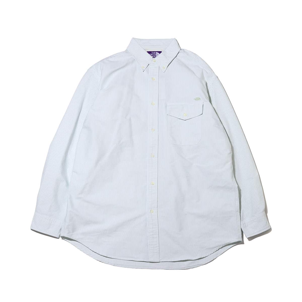 THE NORTH FACE PURPLE LABEL Cotton Polyester Stripe OX B.D. Shirt