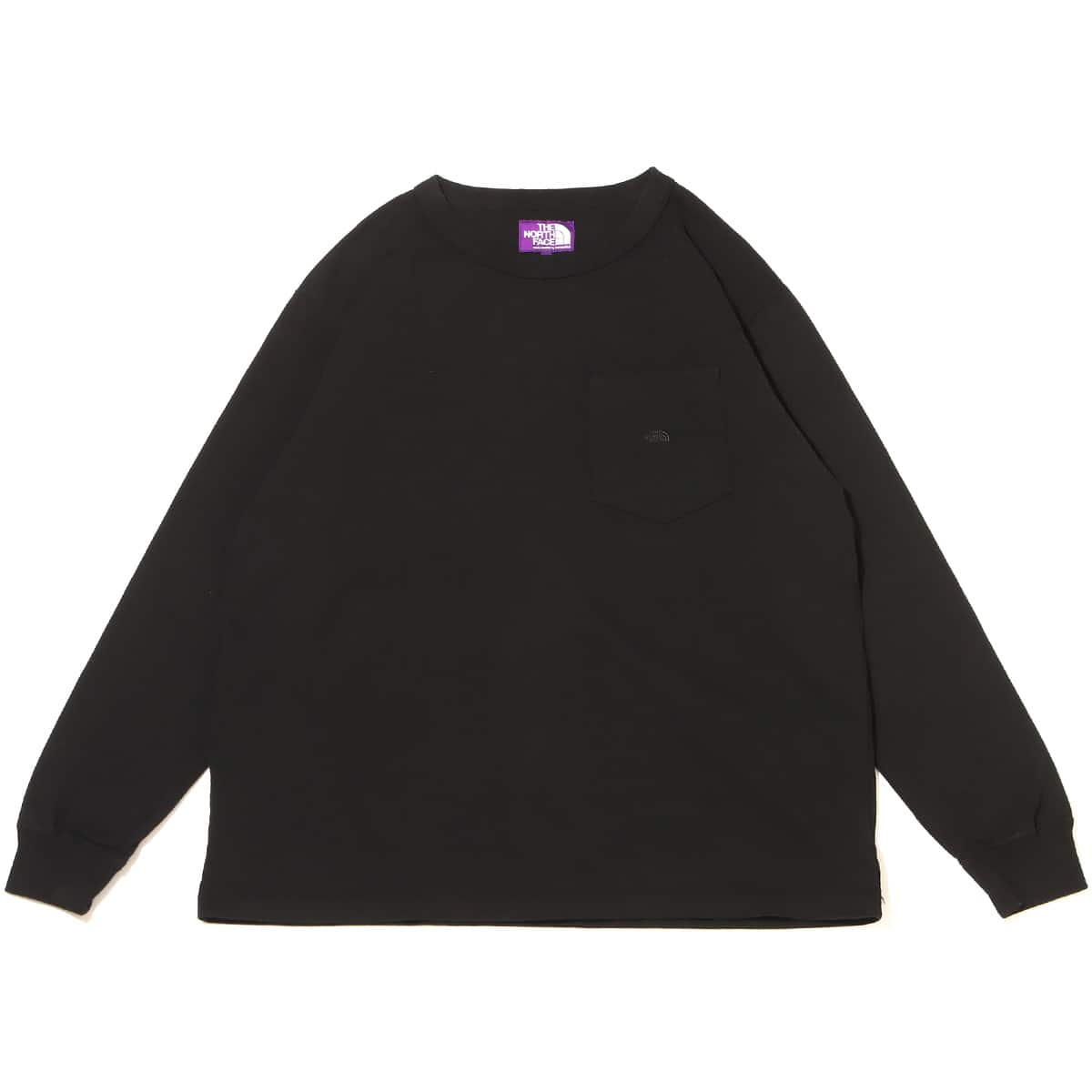 THE NORTH FACE PURPLE LABEL 7oz L/S Pocket Tee Black 23SS-I