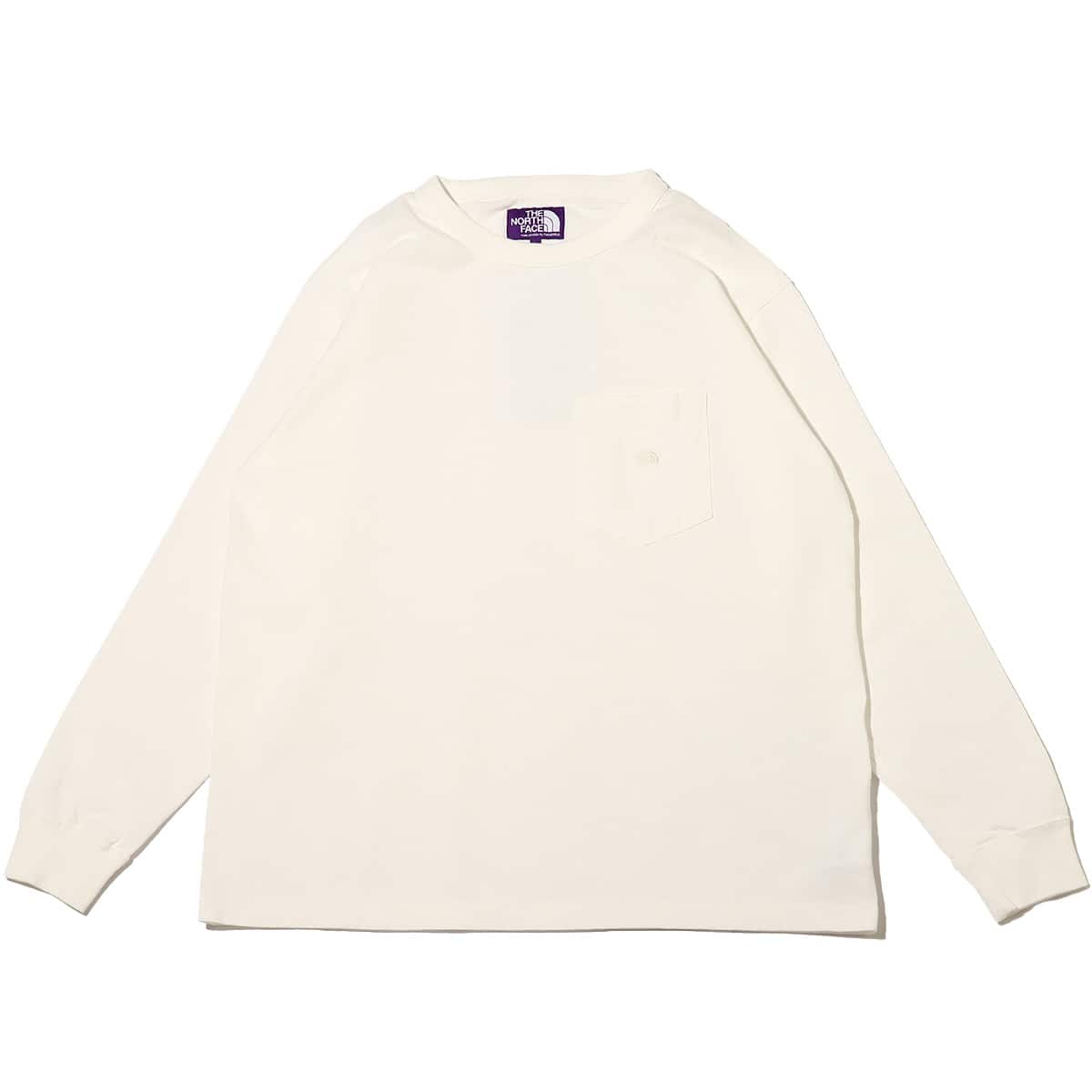 THE NORTH FACE PURPLE LABEL 7oz L/S Pocket Tee Off White 23SS-Iのメイン画像