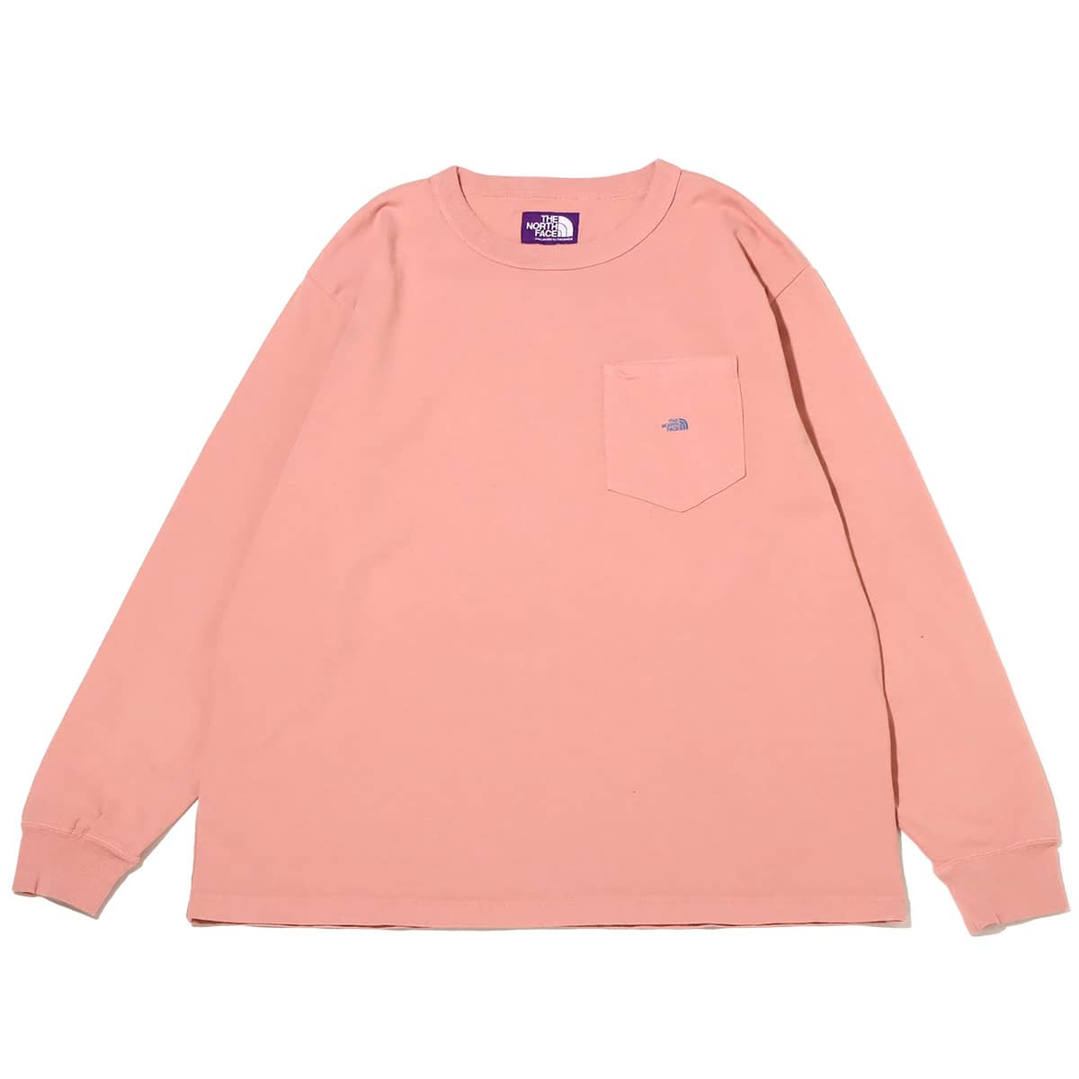 THE NORTH FACE PURPLE LABEL 7oz L/S Pocket Tee Pink X Blue 23SS-I