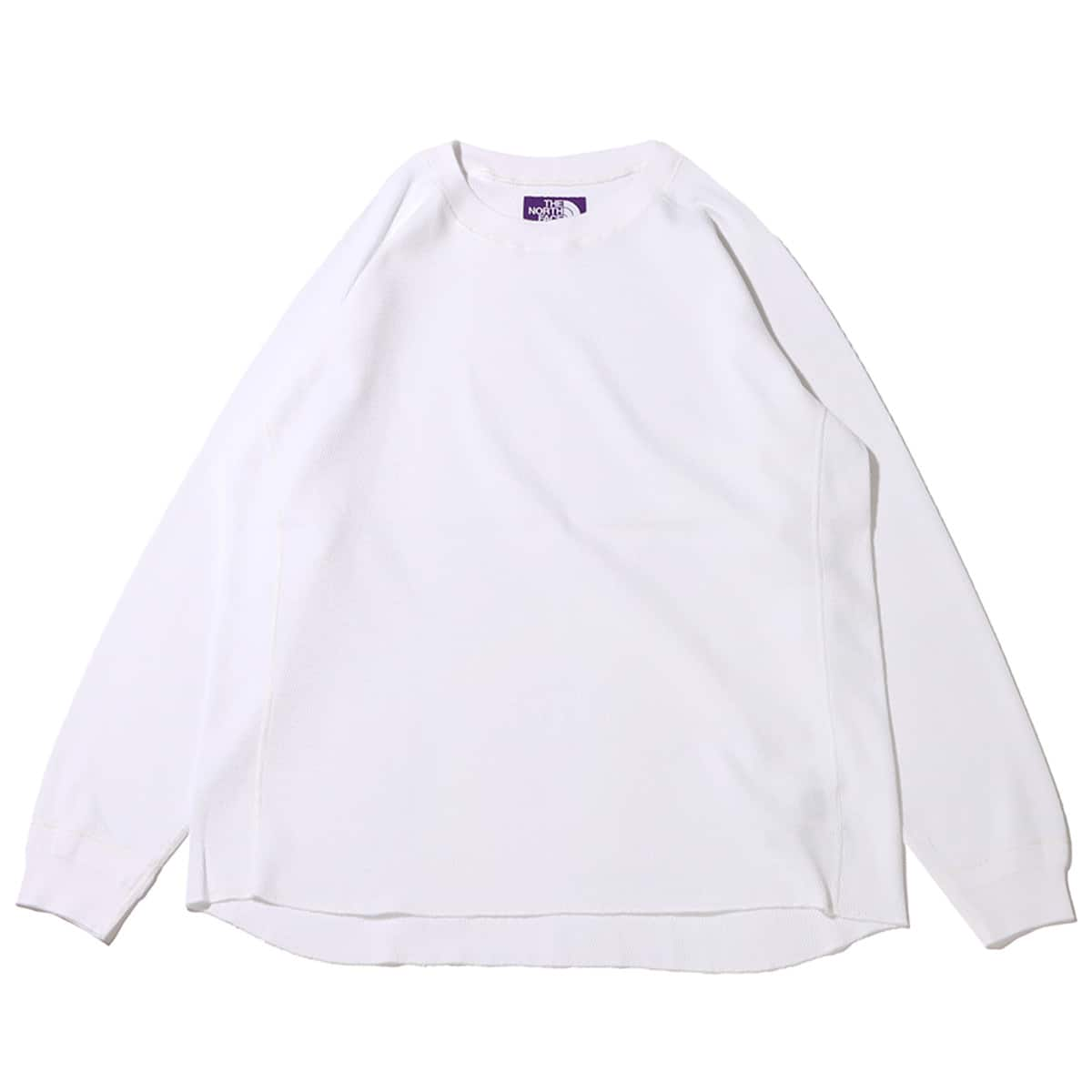 THE NORTH FACE PURPLE LABEL Thermal Field Long Sleeve Tee White 23FW-I