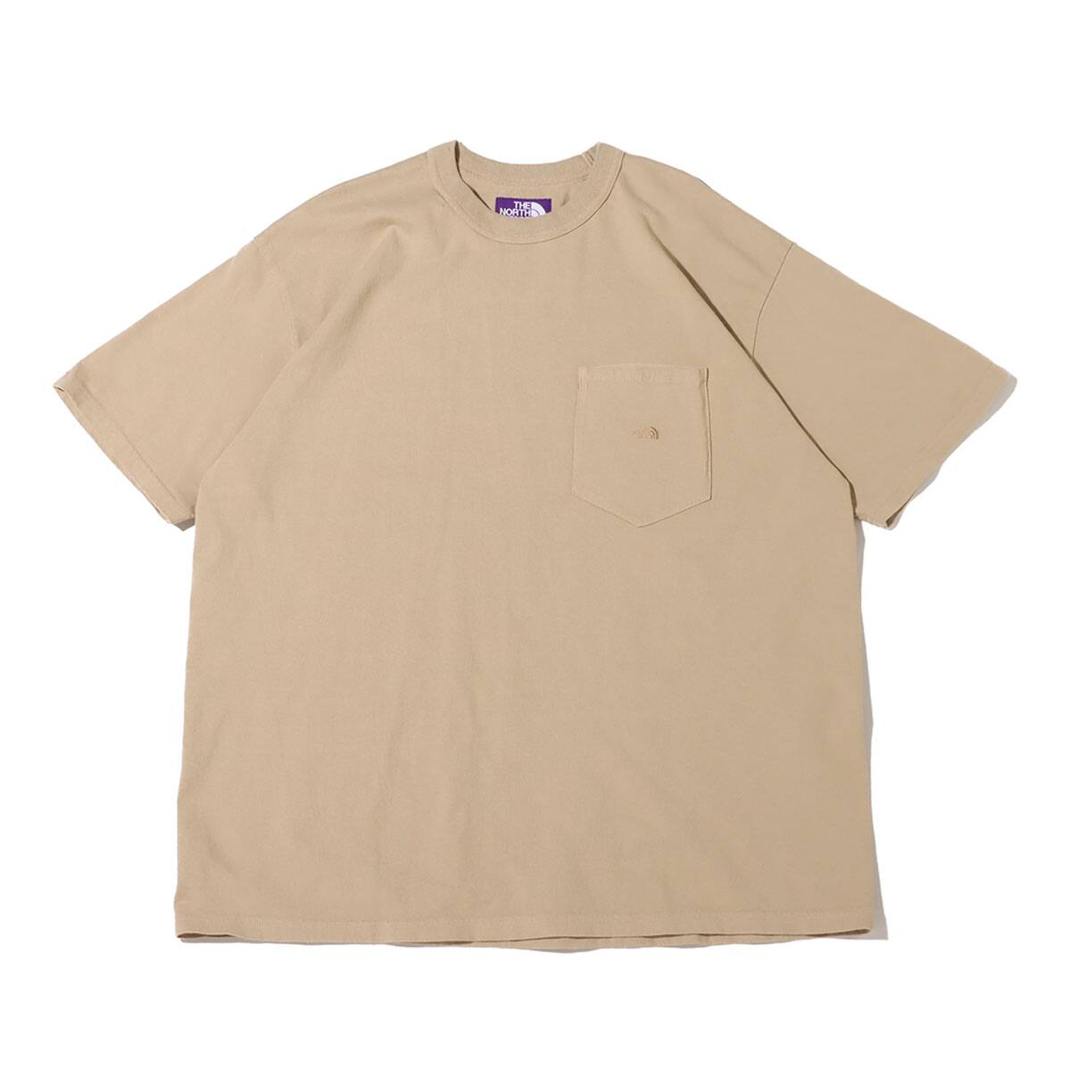 THE NORTH FACE PURPLE LABEL 7oz Pocket Tee Beige 23FW-I