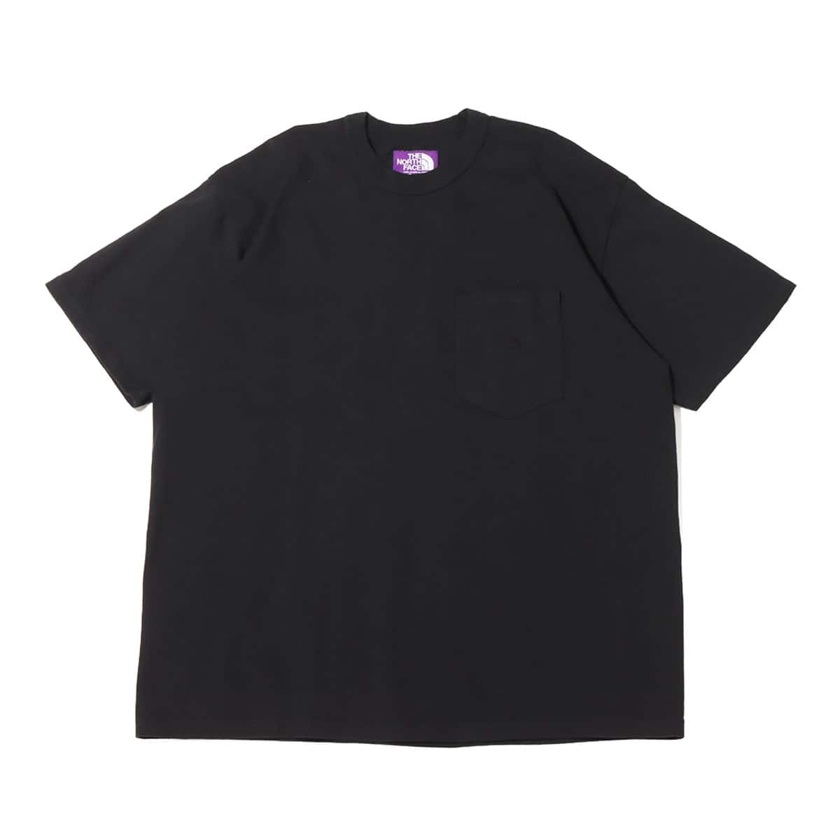 ノースフェイス　パープルレーベル 7オンス  ポケットTシャツ(ブラック) M