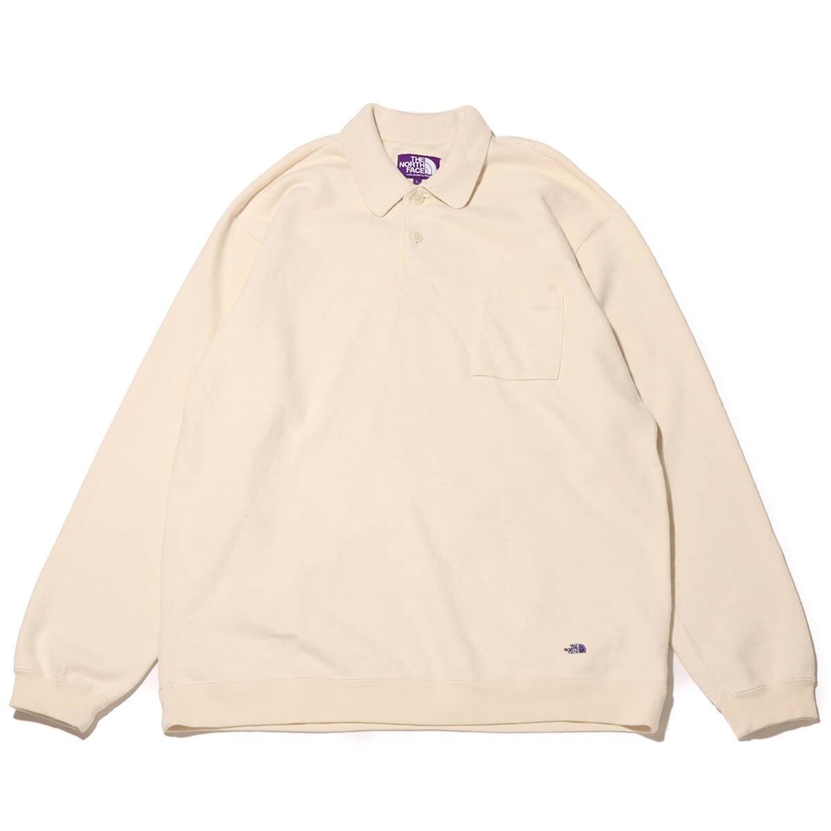 THE NORTH FACE PURPLE LABEL Field Long Sleeve Pocket Polo Ivory 24SS-I