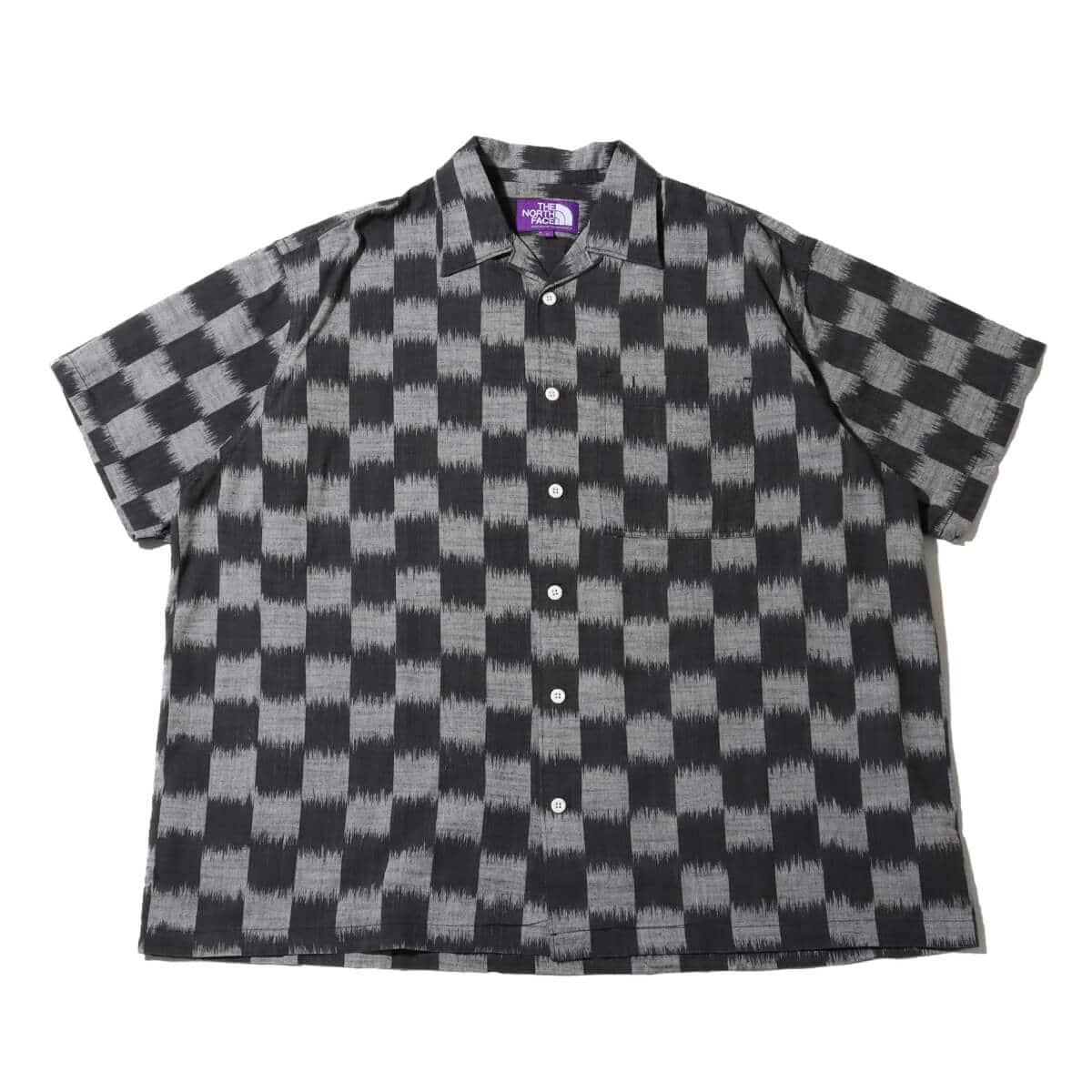 THE NORTH FACE PURPLE LABEL Open Collar Checkerboard Field S/S 