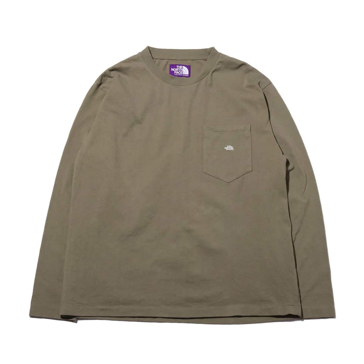 THE NORTH FACE PURPLE LABEL 7OZ L/S POCKET TEE GRAYKK 20SS-I_photo_large
