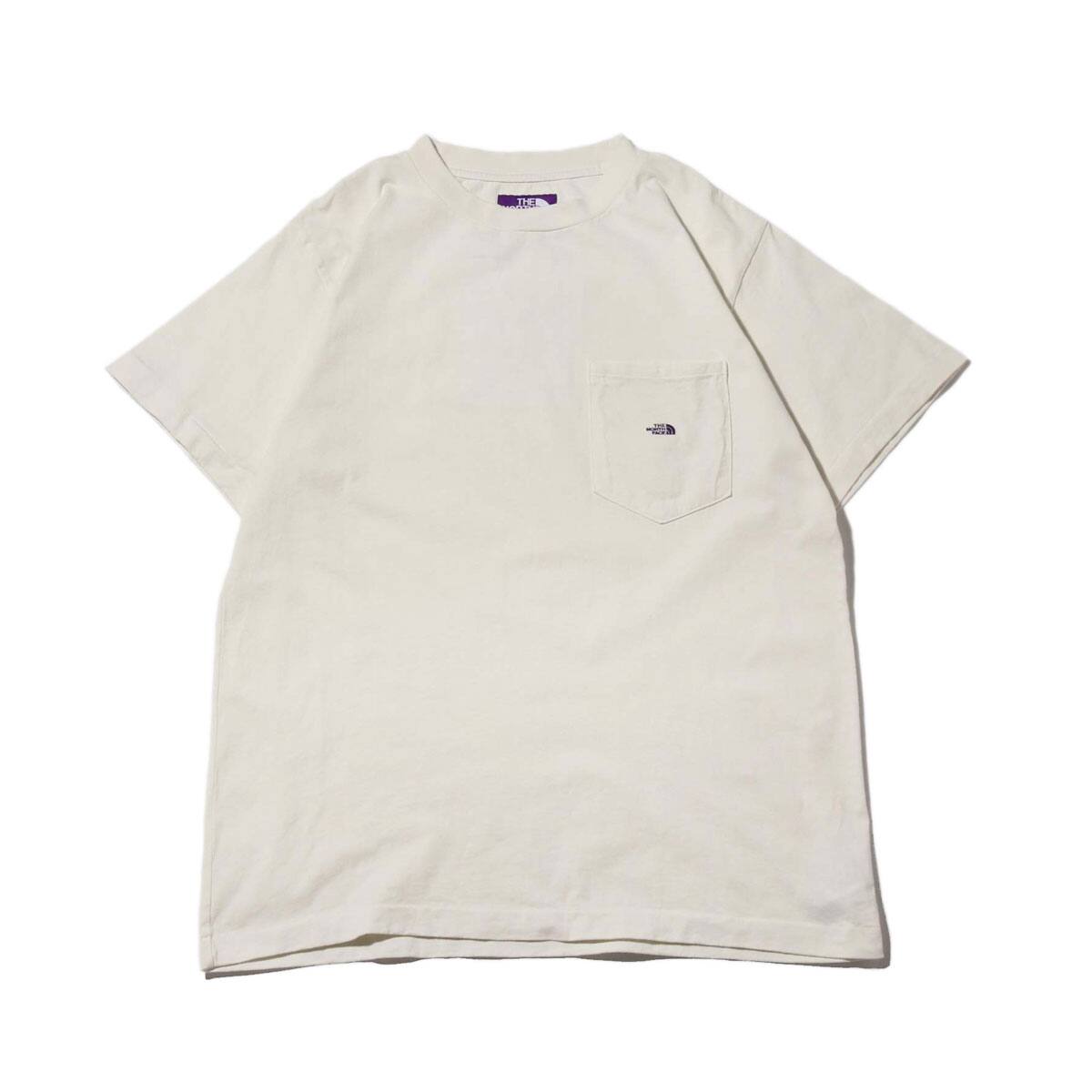 THE NORTH FACE PURPLE LABEL 7OZ H/S POCKET TEE ECRU 20SS-I_photo_large