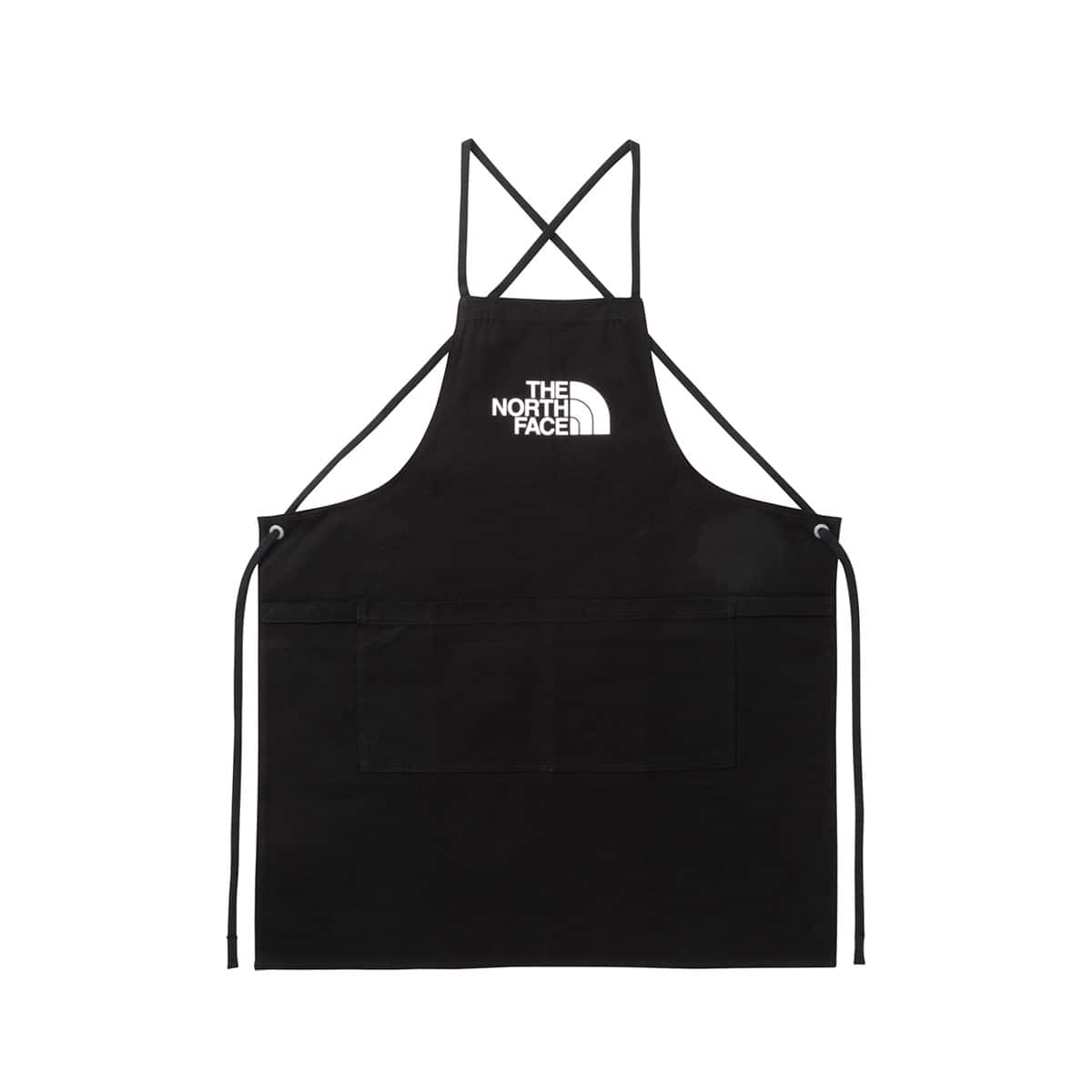 THE NORTH FACE TNF LOGO APRON ブラックXホワイトのメイン画像