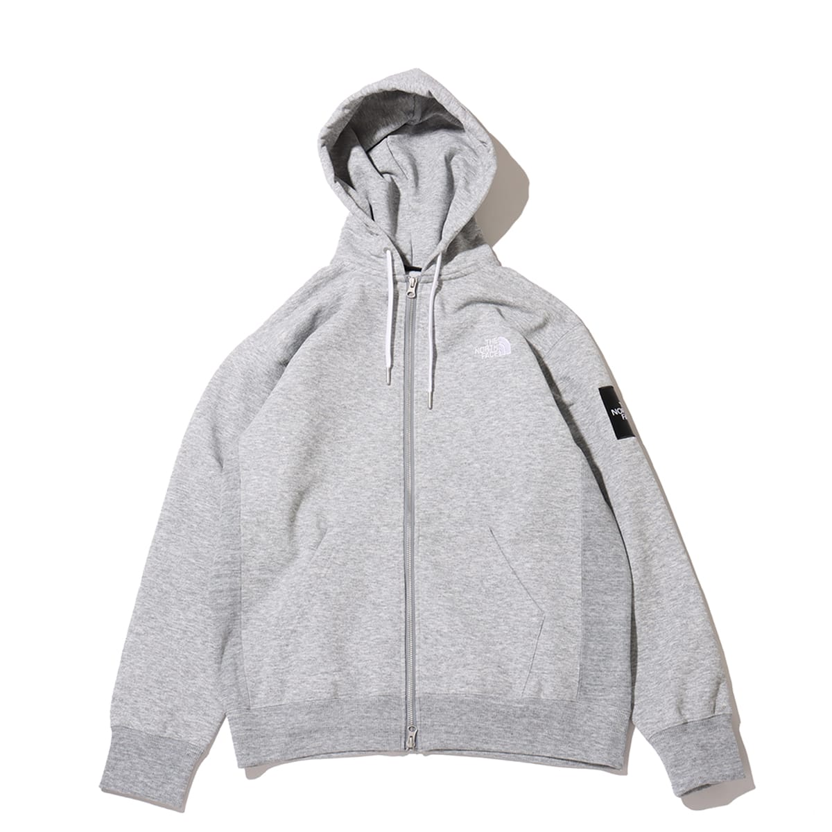 THE NORTH FACE Square Logo Full Zip ミックスグレー2 |atmos（アトモス） 公式オンラインストア