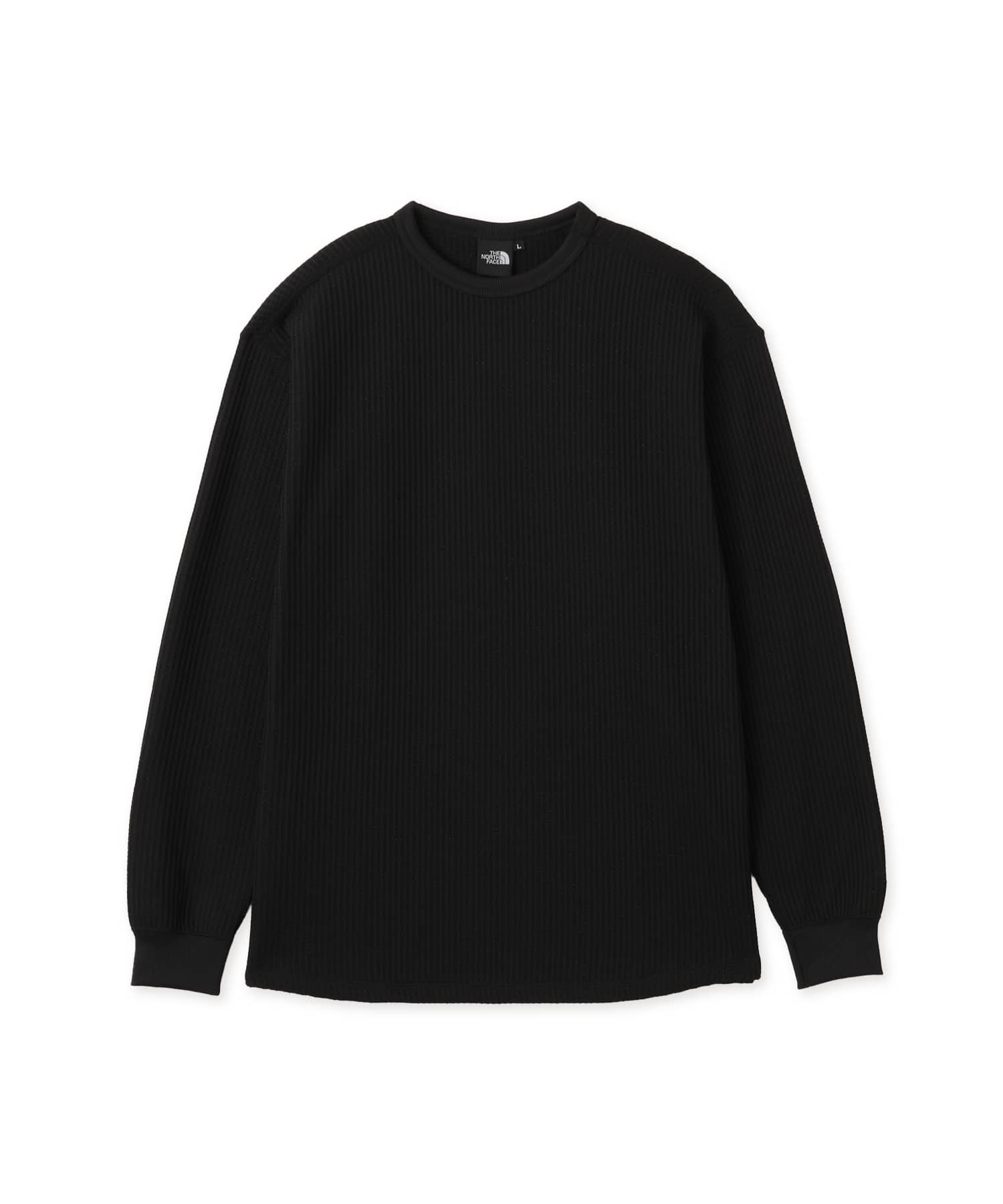 THE NORTH FACE L/S WARM WAFFLE CREW ブラックのメイン画像