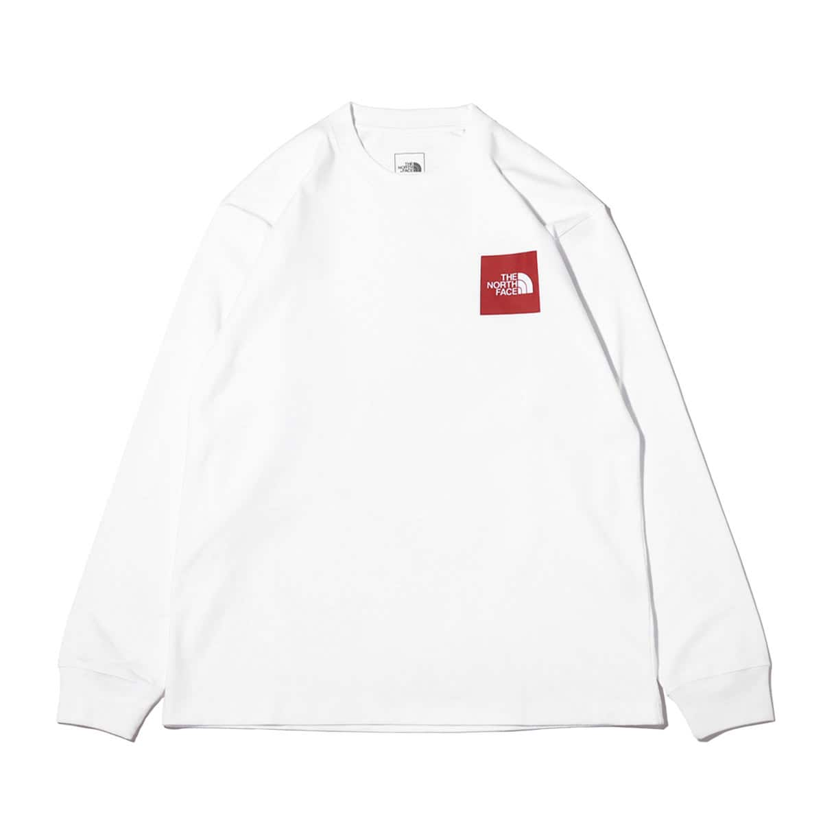 THE NORTH FACE L/S SQUARE LOGO TEE ホワイト 21FW-I