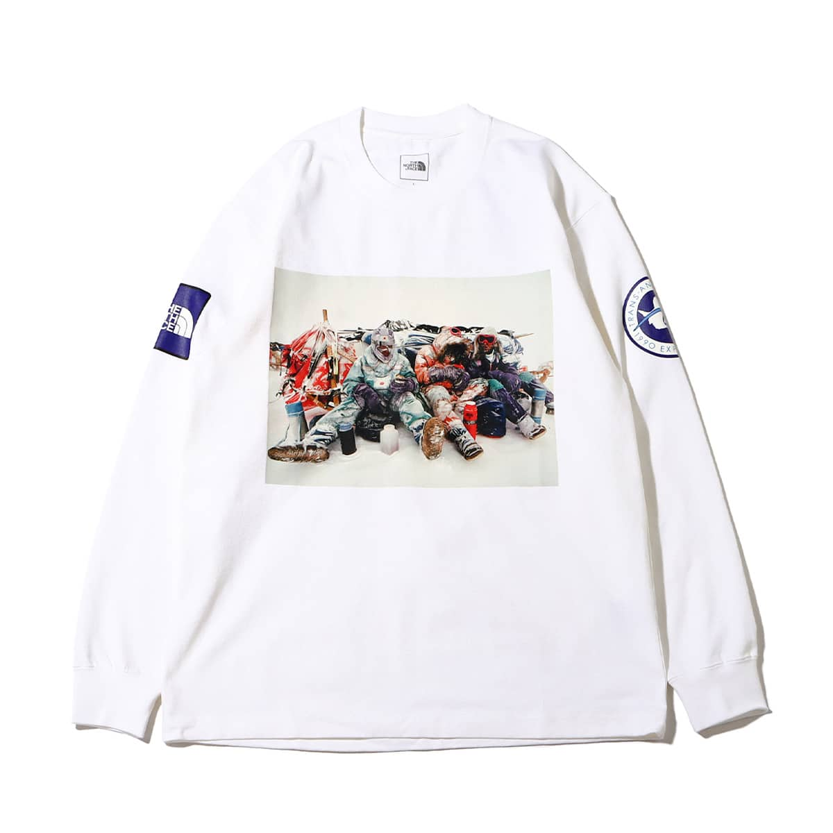 XL】白 L/S TRANS ANTARCTICA TEE ノースフェイス-