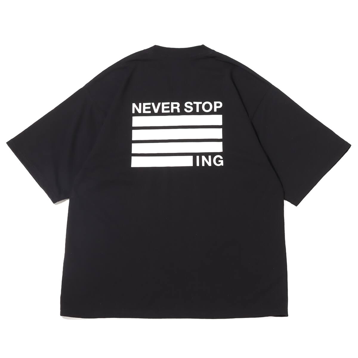 THE NORTH FACE S/S NEVER STOP ING TEE BLACK 23FW-I