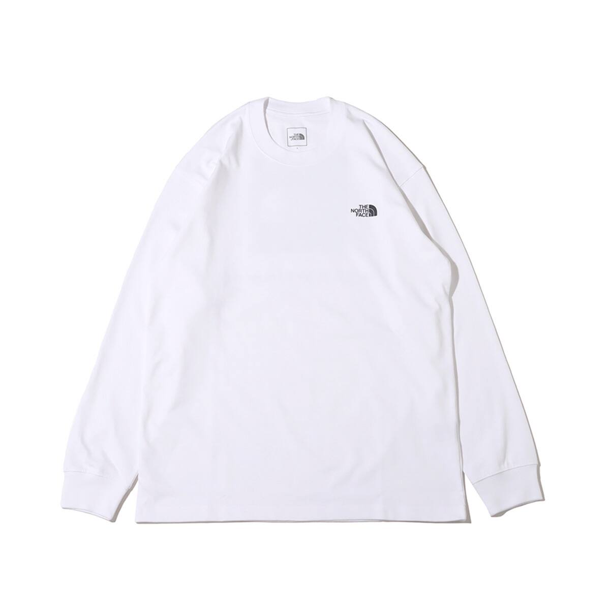 THE NORTH FACE L/S BACK SQUARE LOGO TEE ホワイト 23FW-I_photo_large