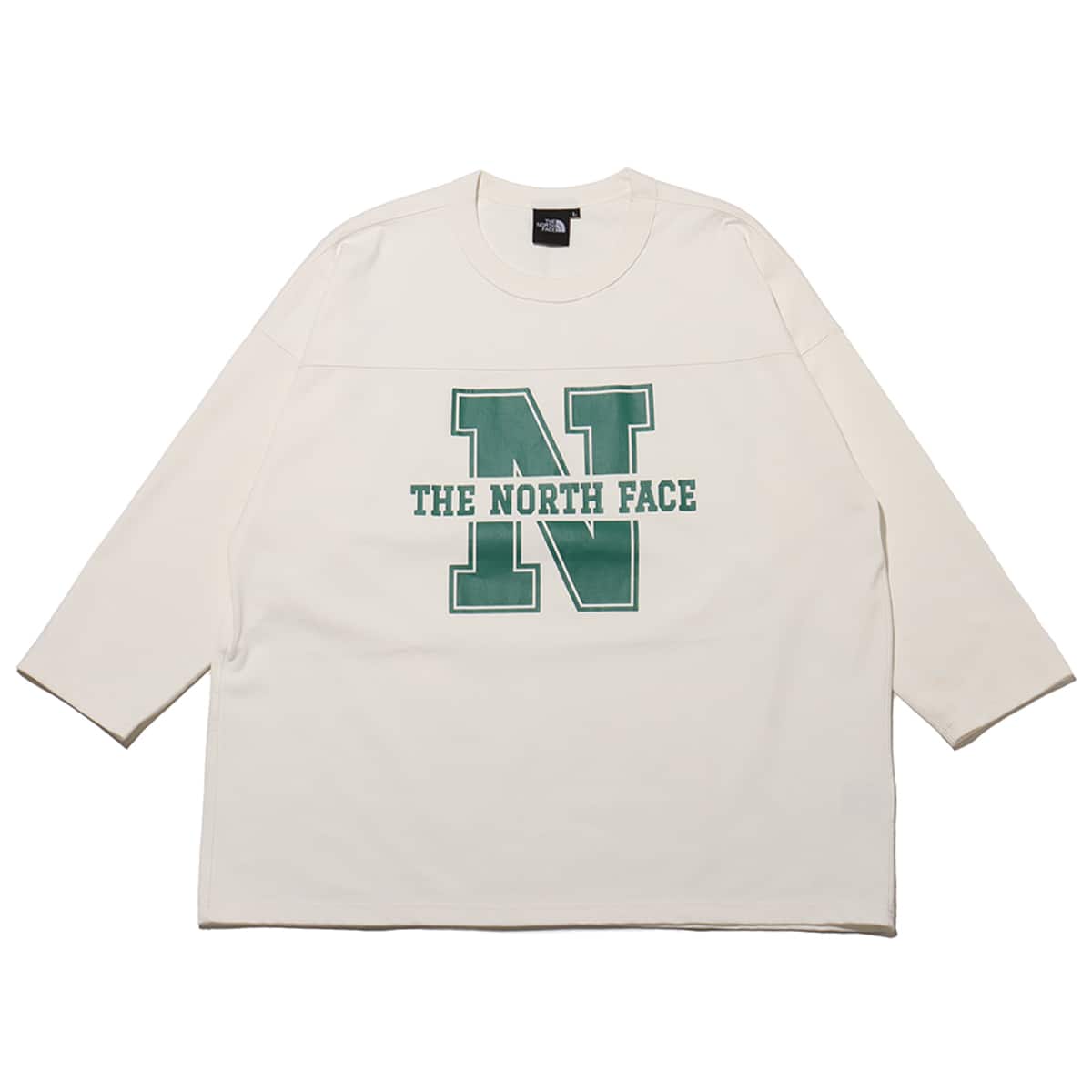THE NORTH FACE 3/4 Football Tee オフホワイト のメイン画像