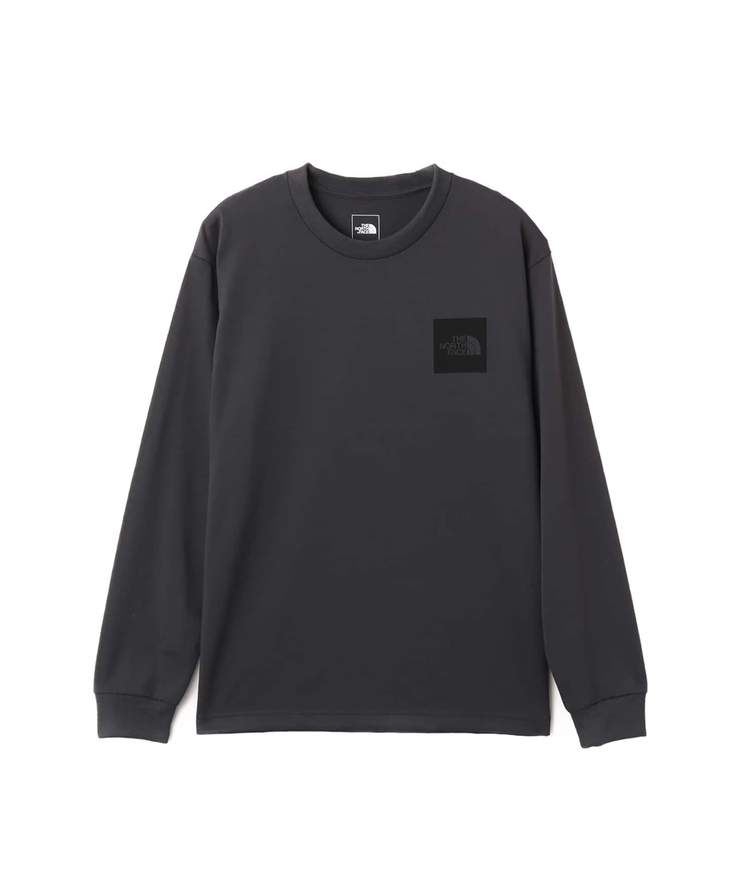 THE NORTH FACE L/S Square Logo Tee アスファルトグレーのメイン画像