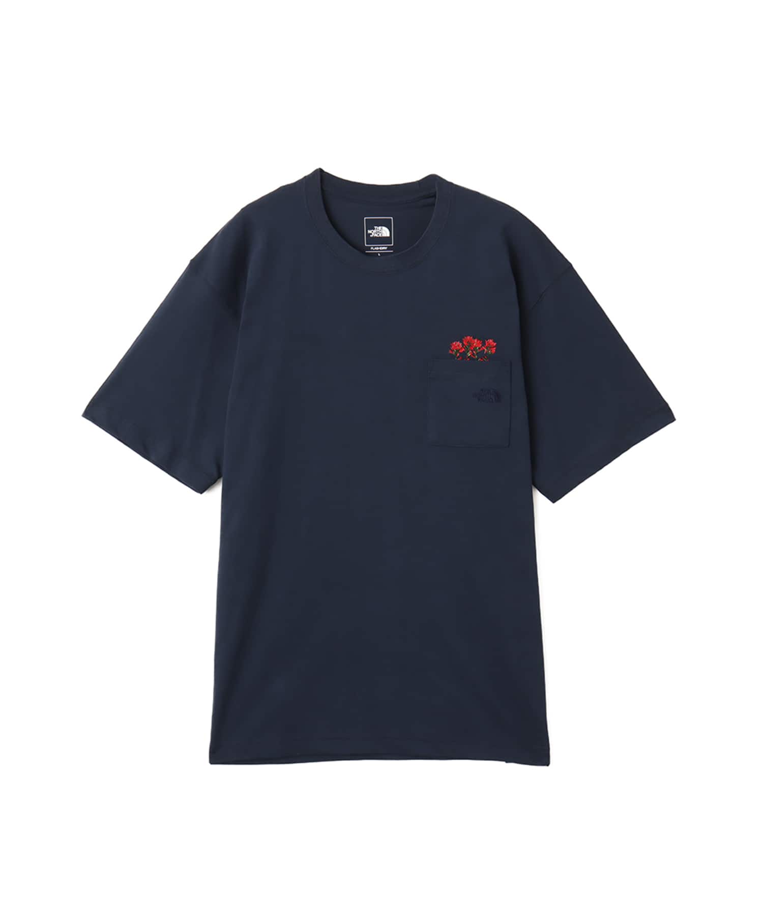 THE NORTH FACE S/S FD Flower Logo Tee アーバンネイビーのメイン画像