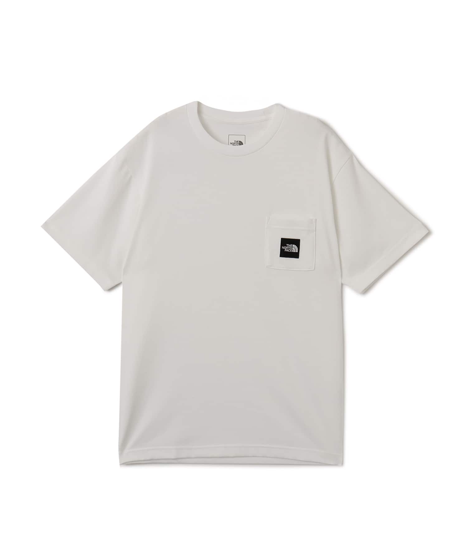 THE NORTH FACE S/S Square Logo Pocket Tee WHITEのメイン画像