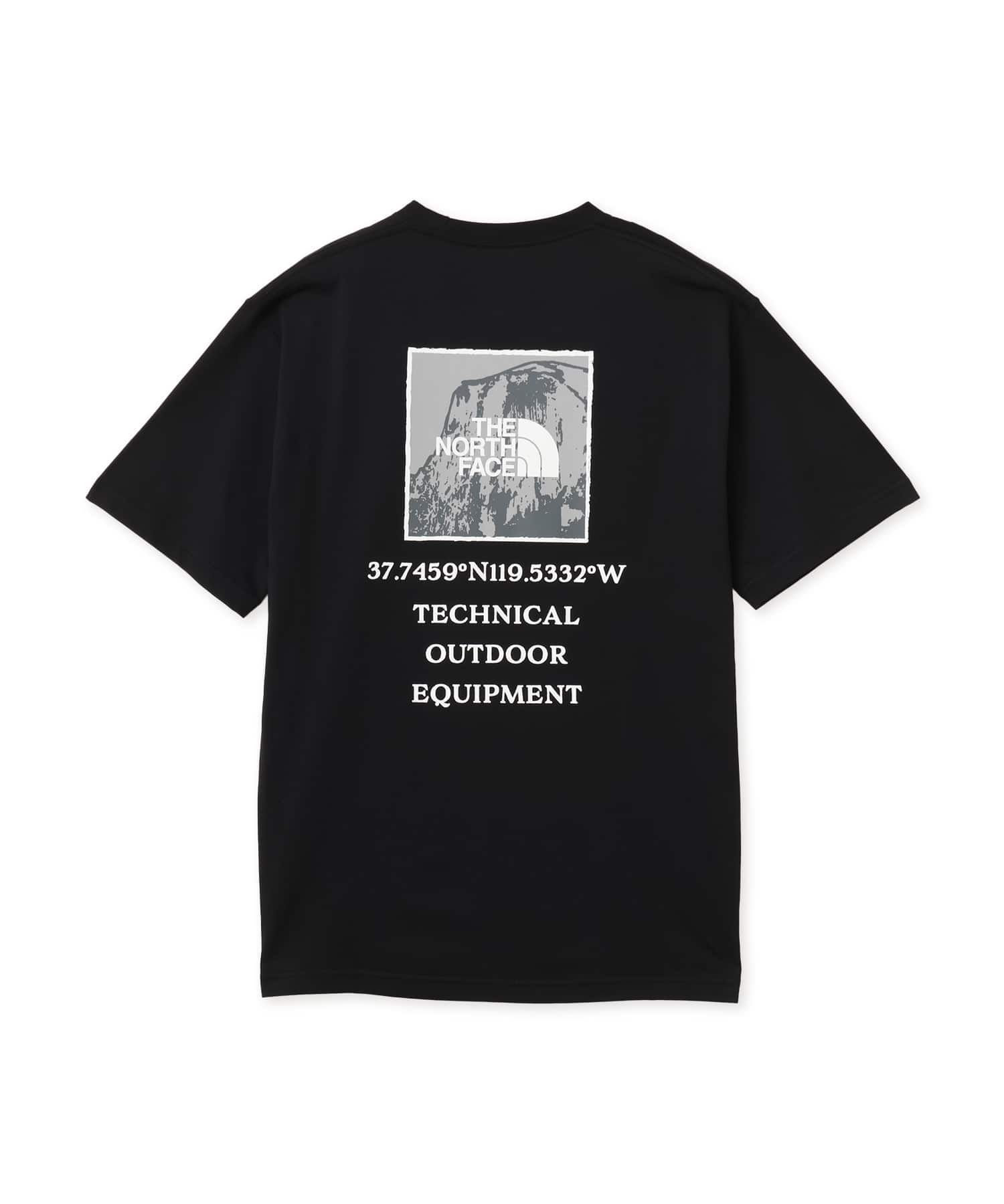 THE NORTH FACE S/S HALF DOME SQUARE LOGO TEE ブラックのメイン画像
